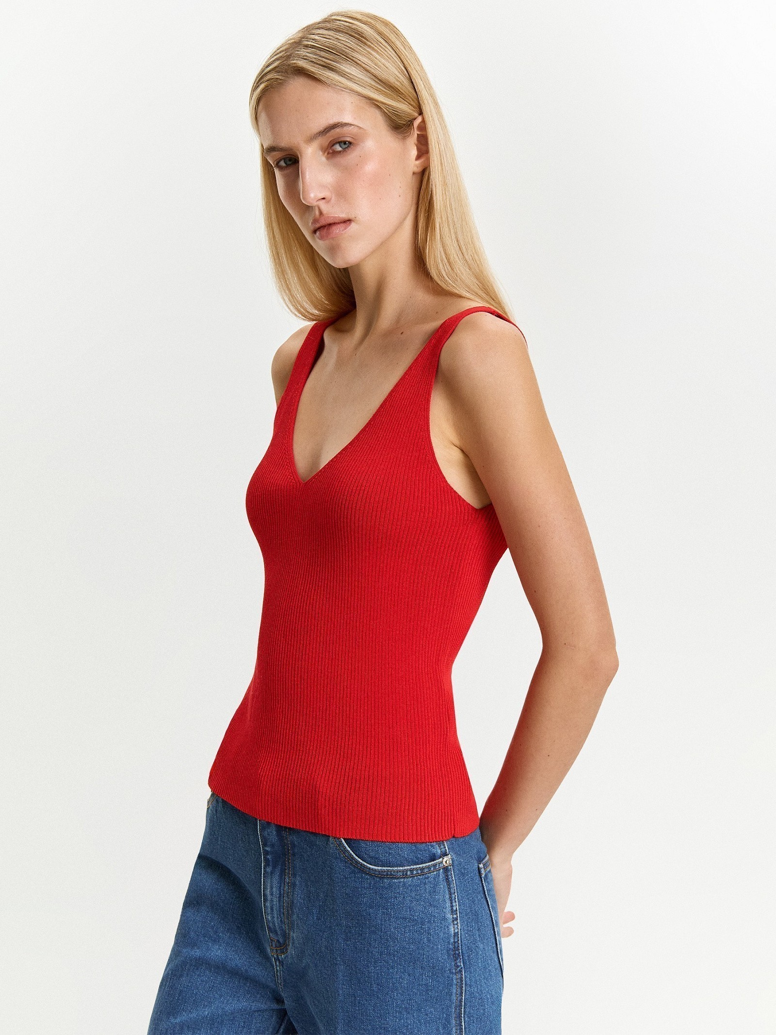 Трикотажный топ из вискозы