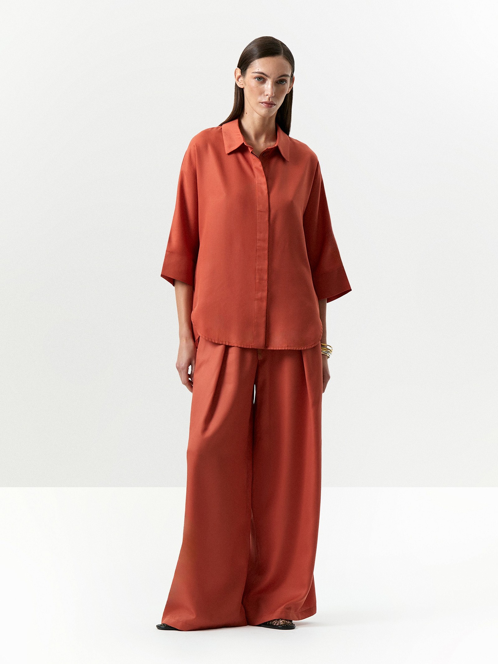 Рубашка из 100% тенсела