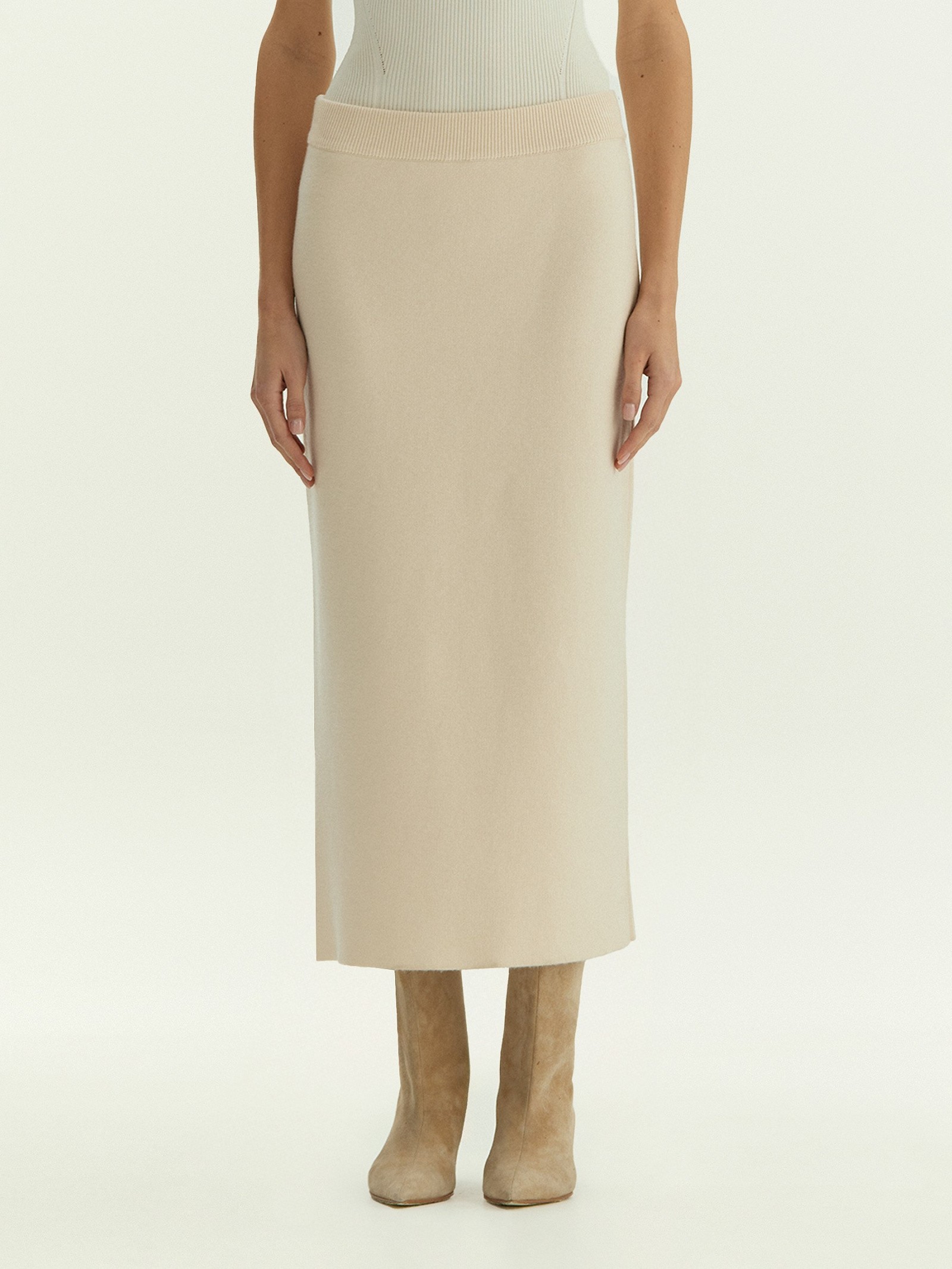 Юбка из трикотажа