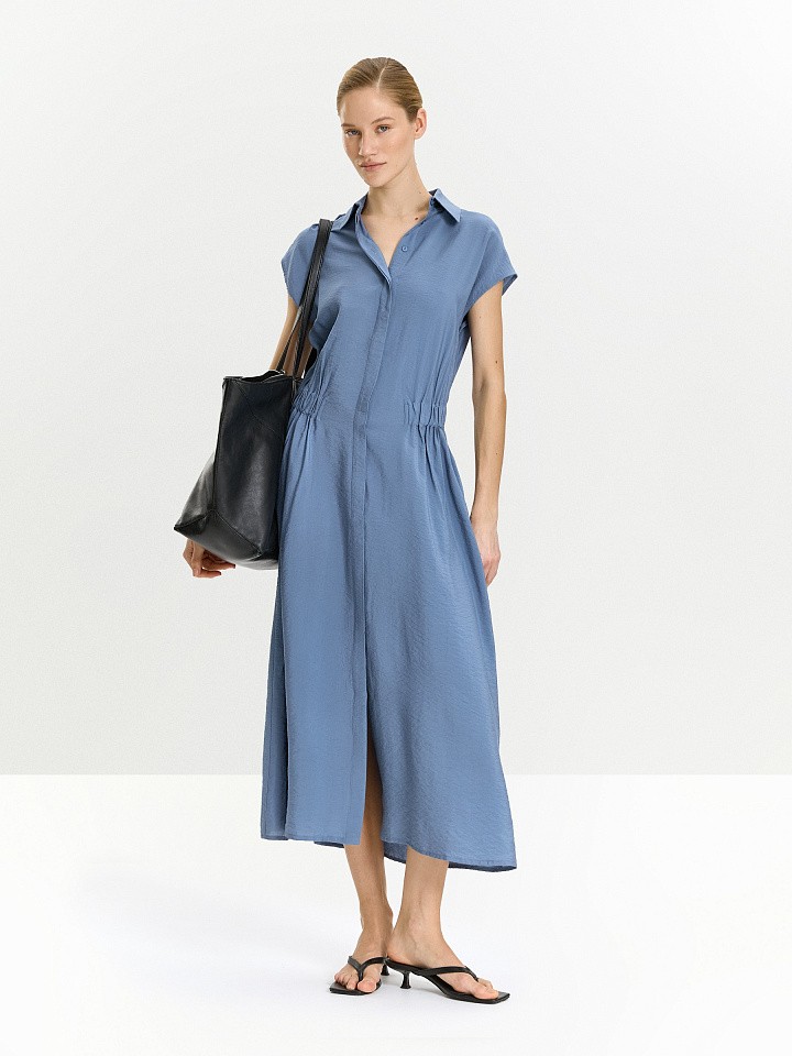 Платье макси из вискозы