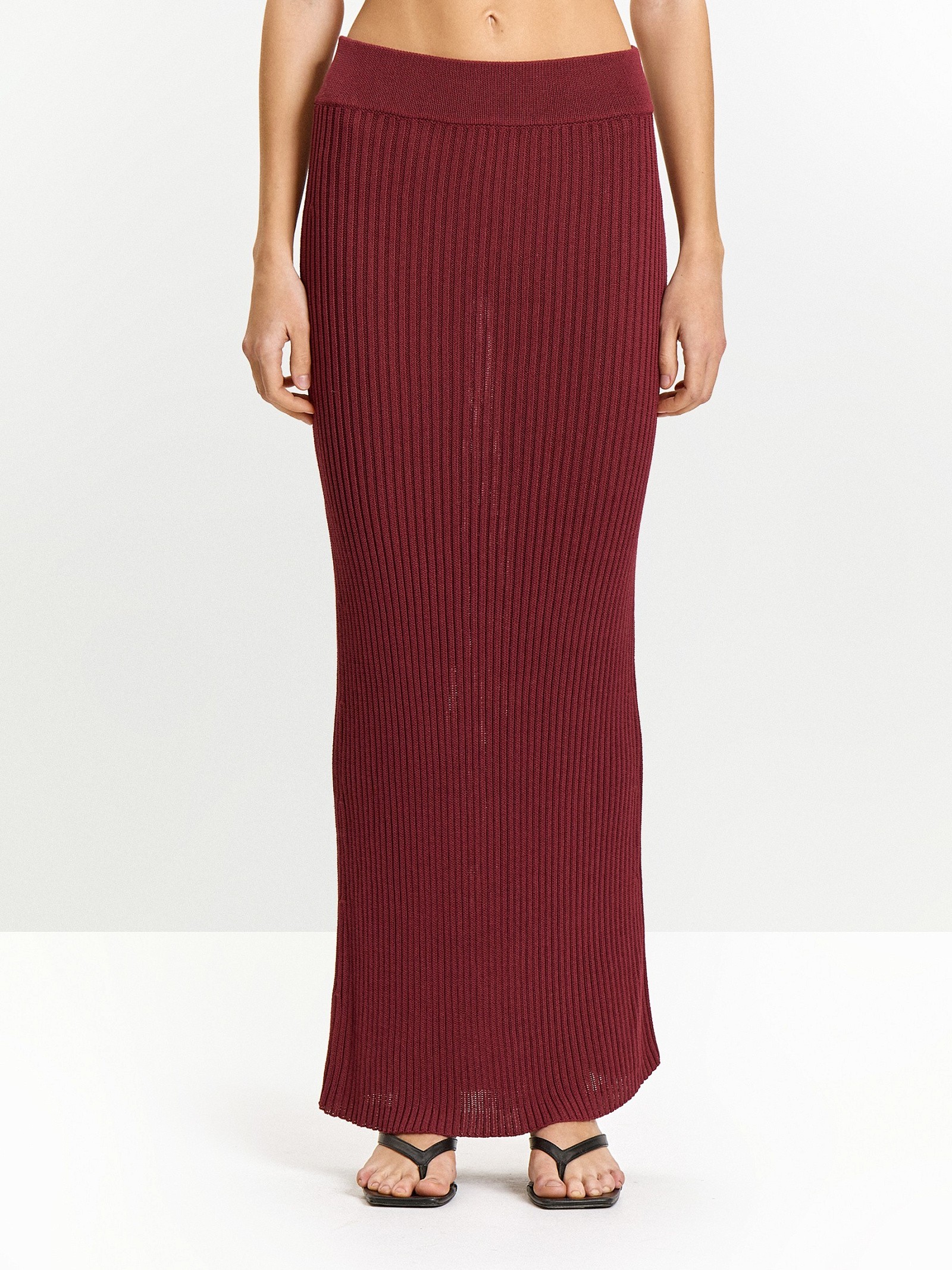 Юбка макси из трикотажа