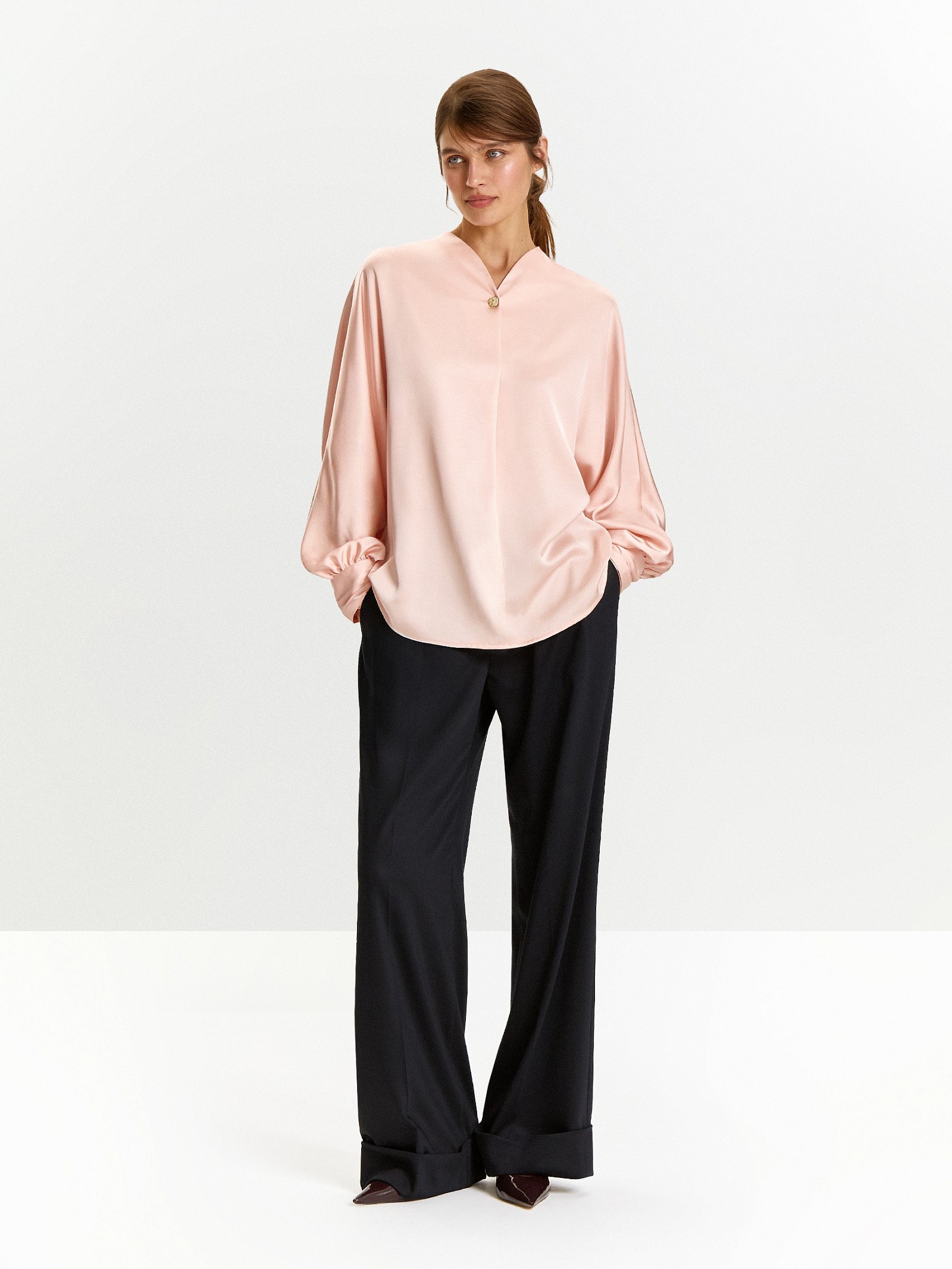 Блузка с длинным рукавом