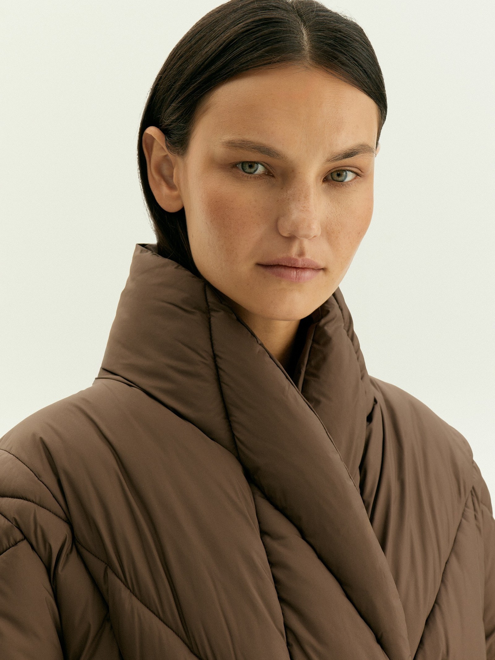 Куртка на запах с ремнем