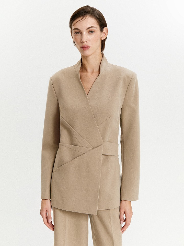 Жакет без лацканов