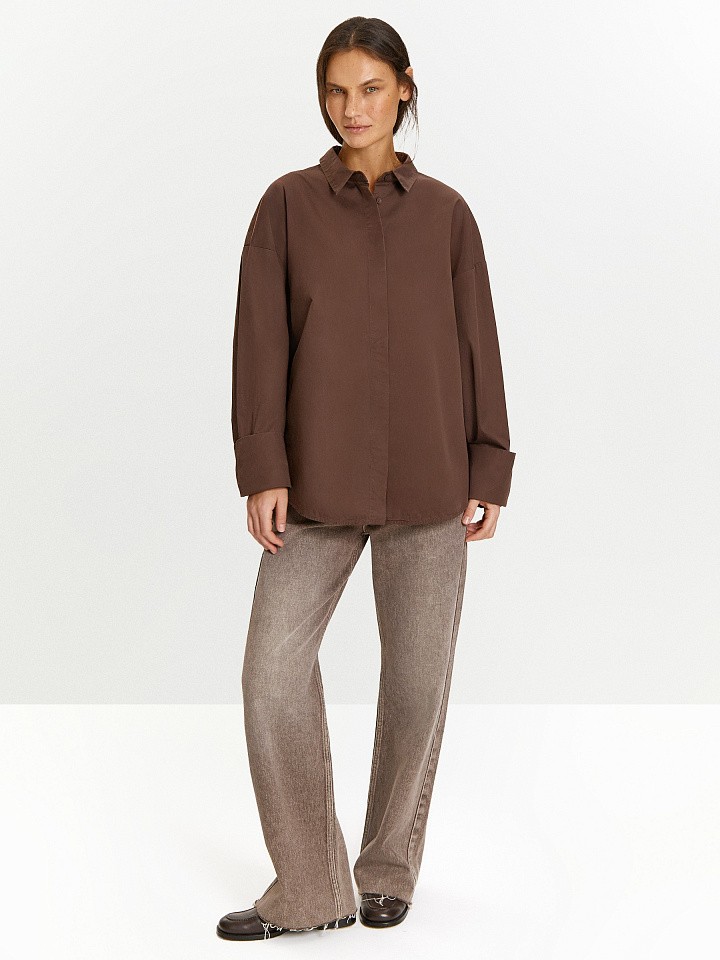 Рубашка удлиненная