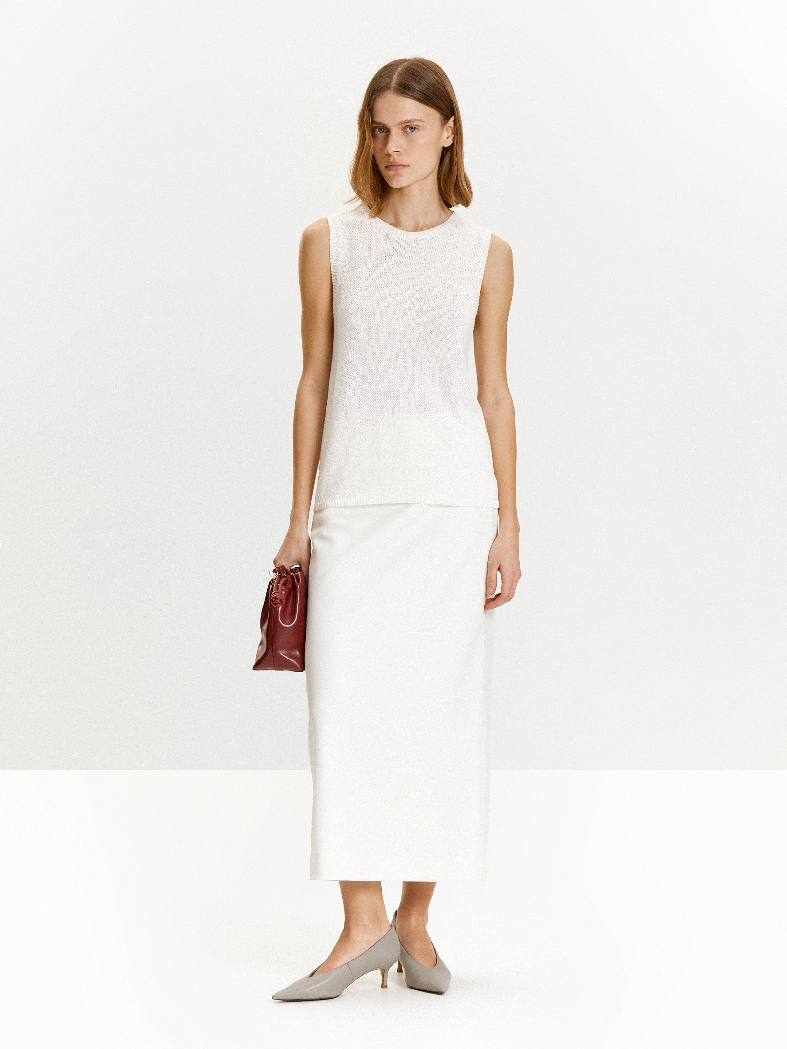 Топ с содержанием льна