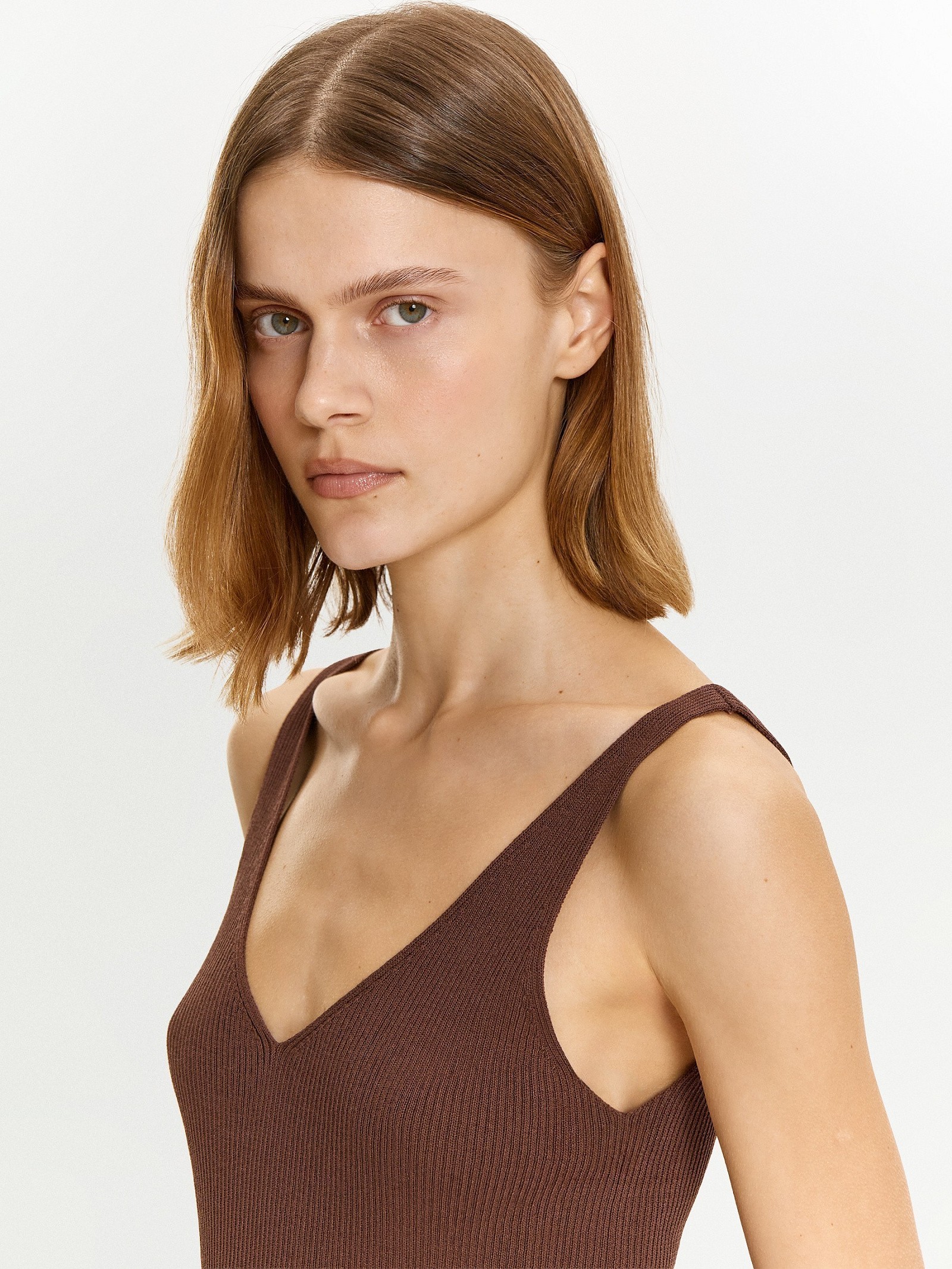 Трикотажный топ из вискозы