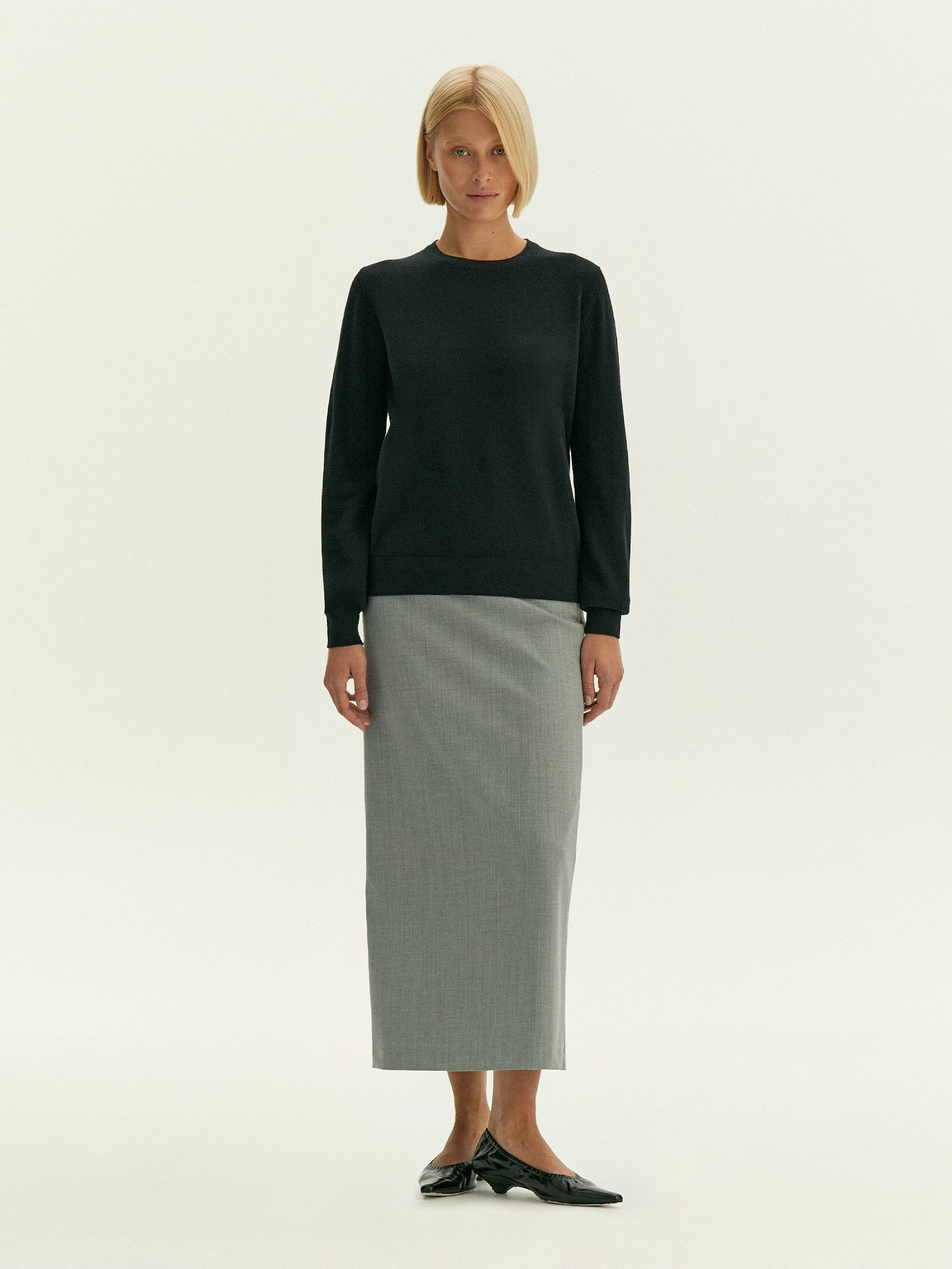 Джемпер из вискозного трикотажа с добавлением шерсти