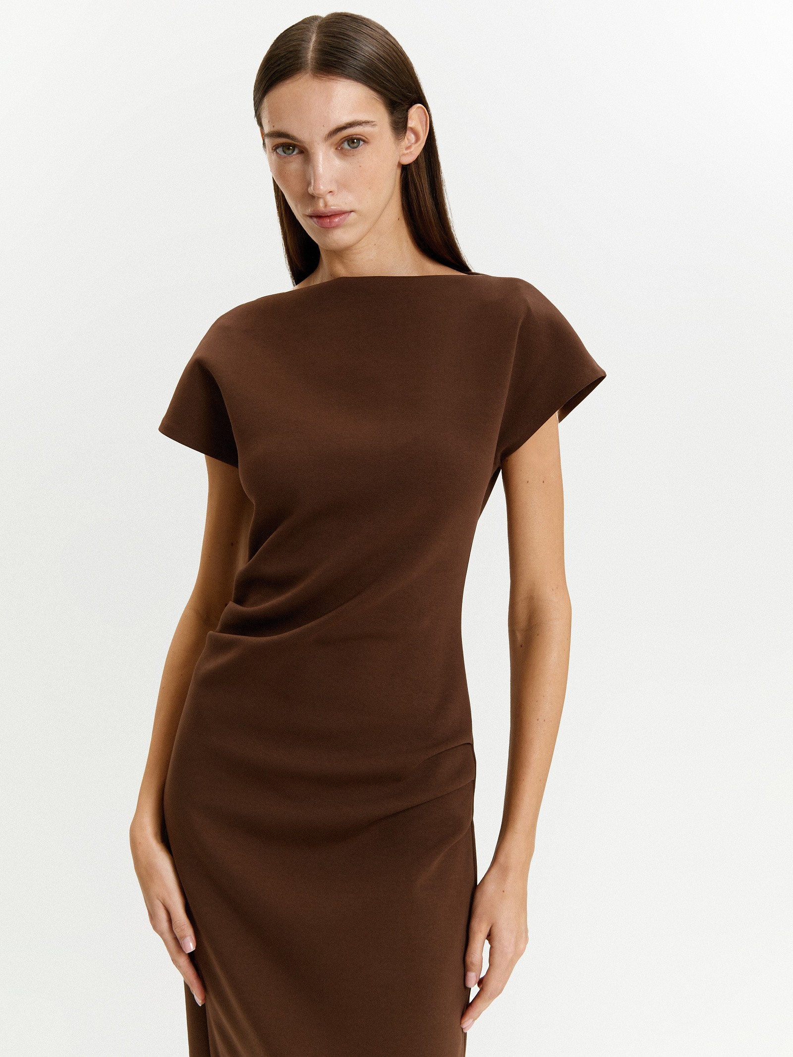 Трикотажное платье из вискозы