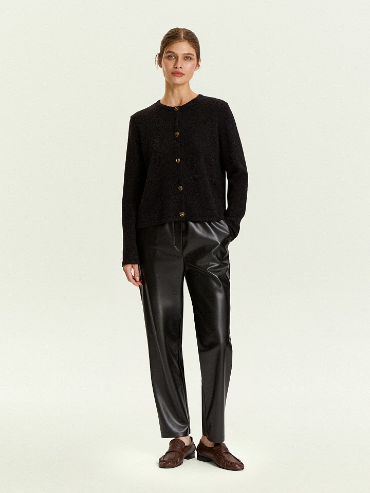 Брюки из экокожи