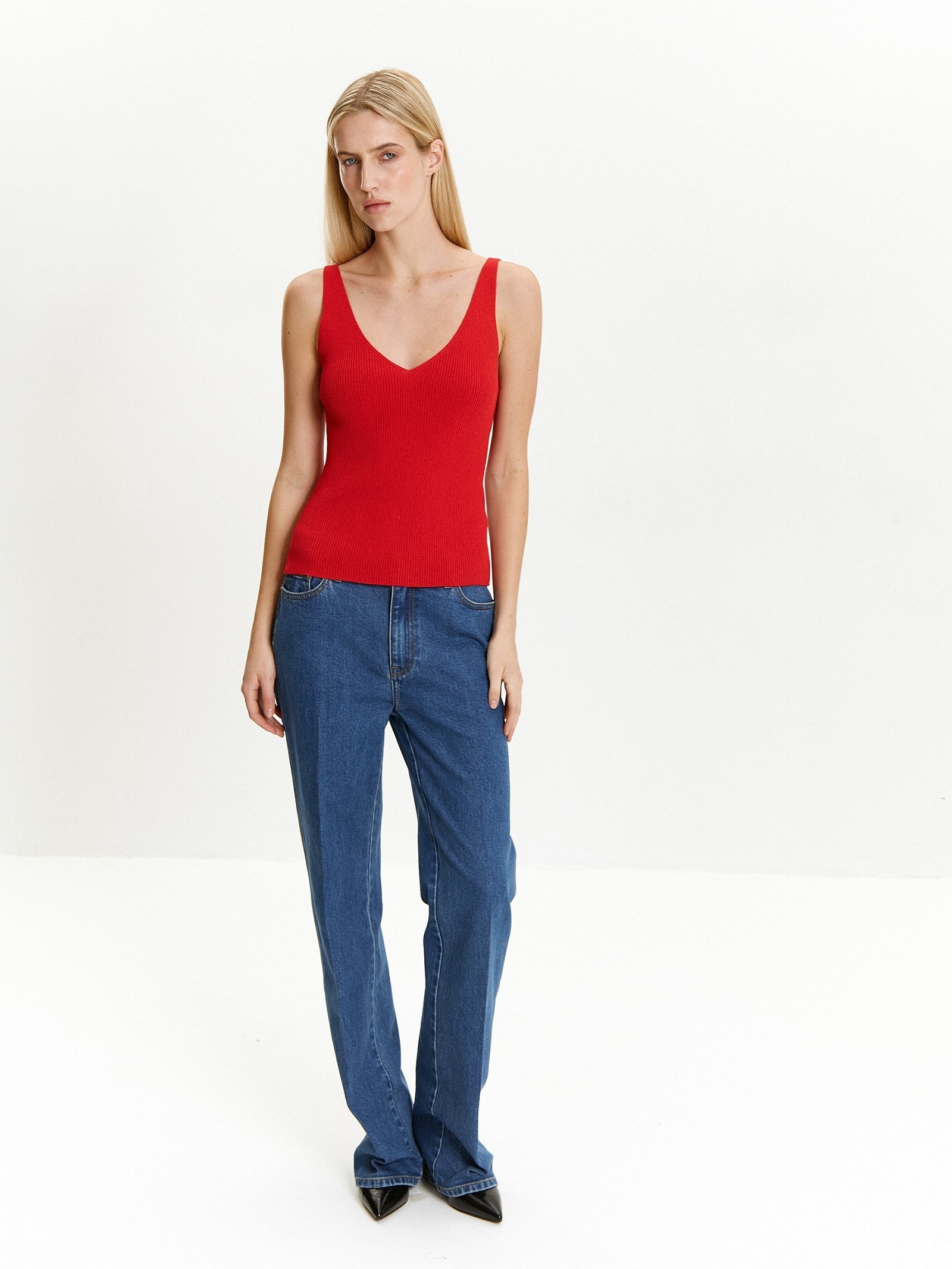 Трикотажный топ из вискозы