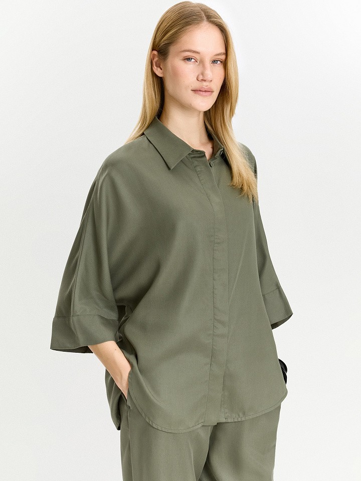 Рубашка из 100% тенсела