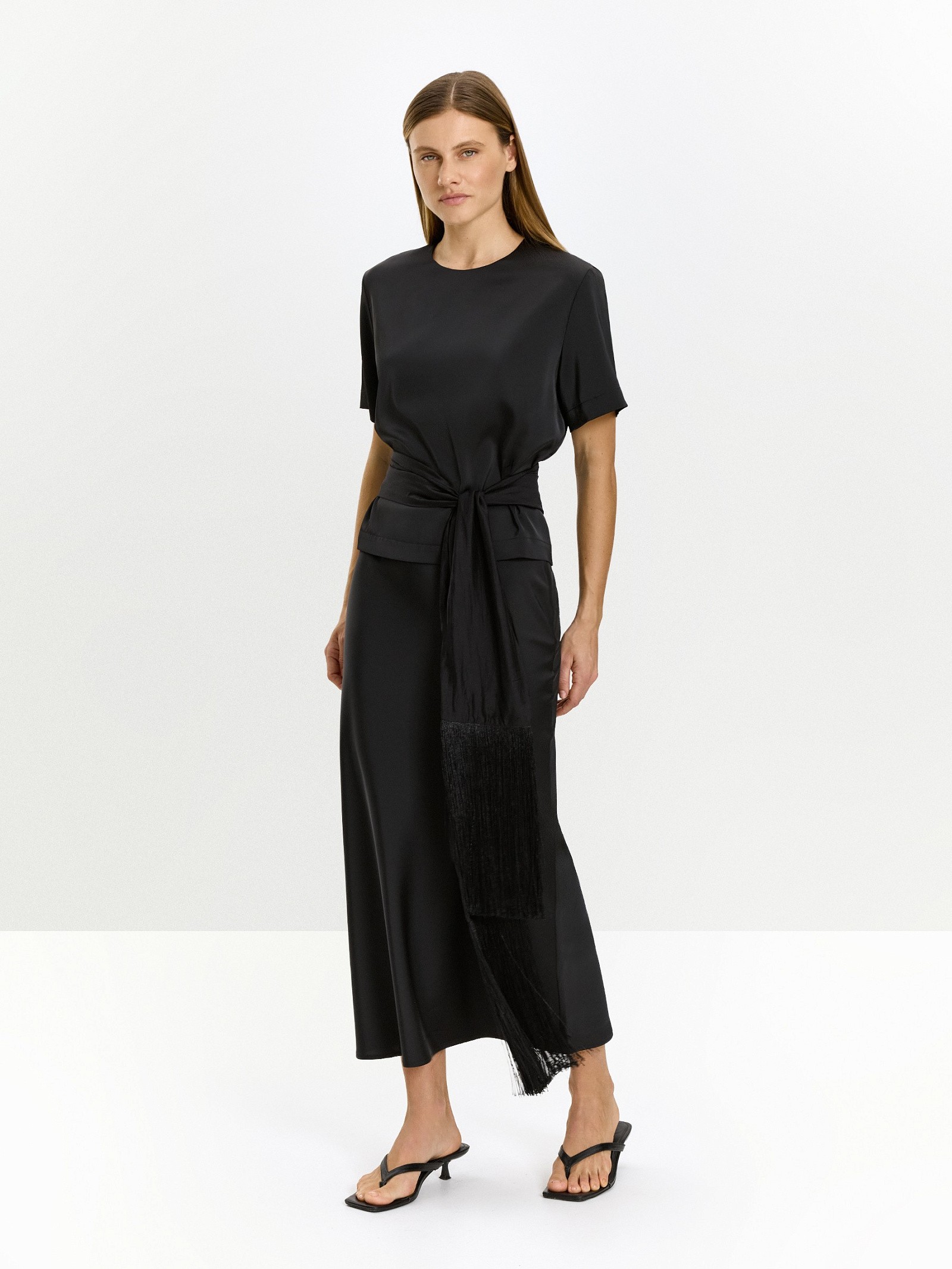 Блузка прямого кроя