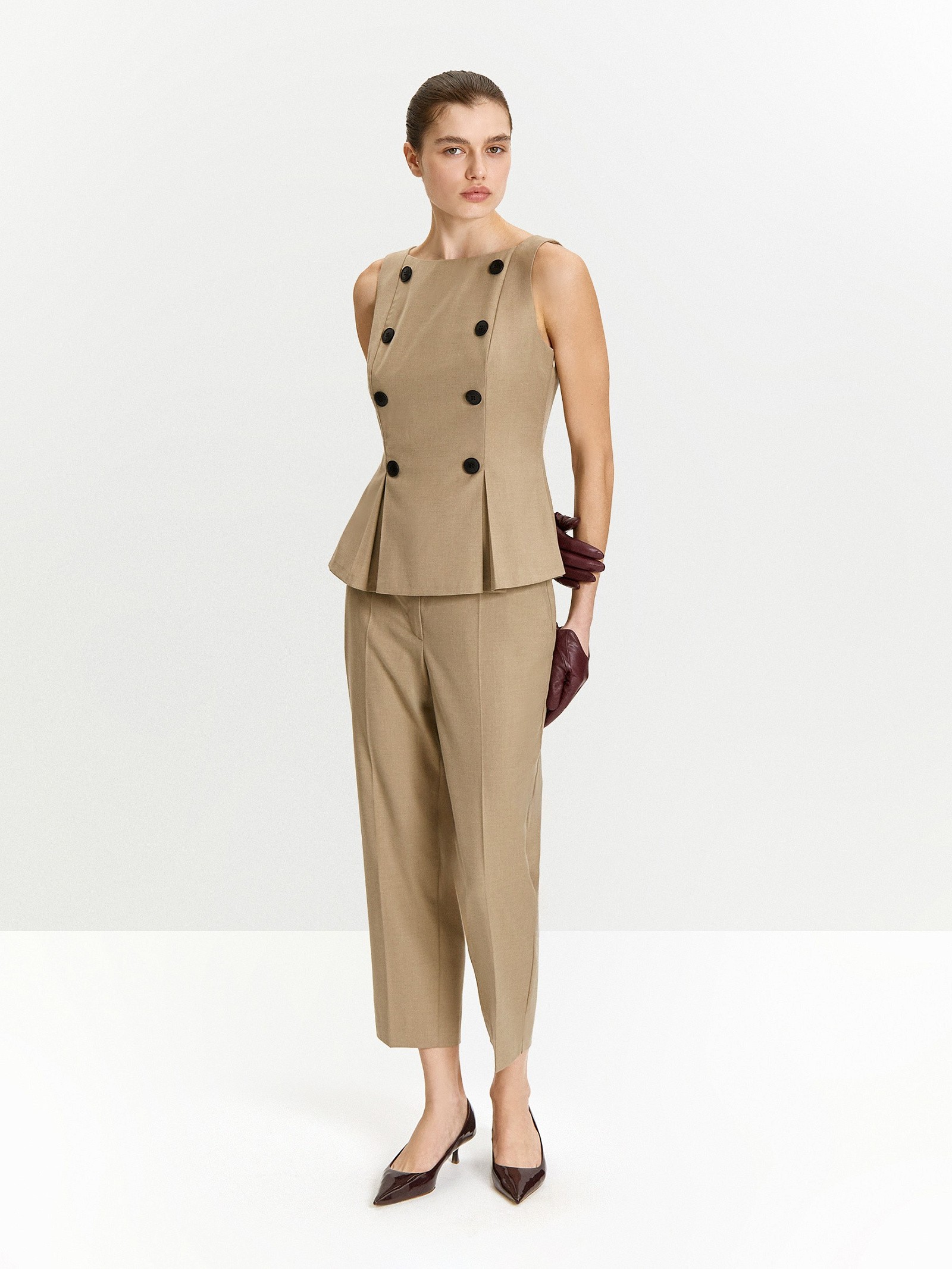 Брюки зауженного кроя