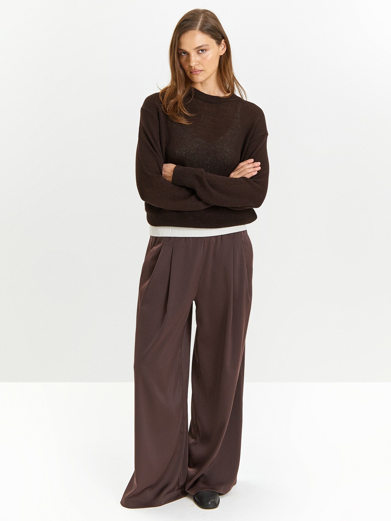 Брюки широкого кроя