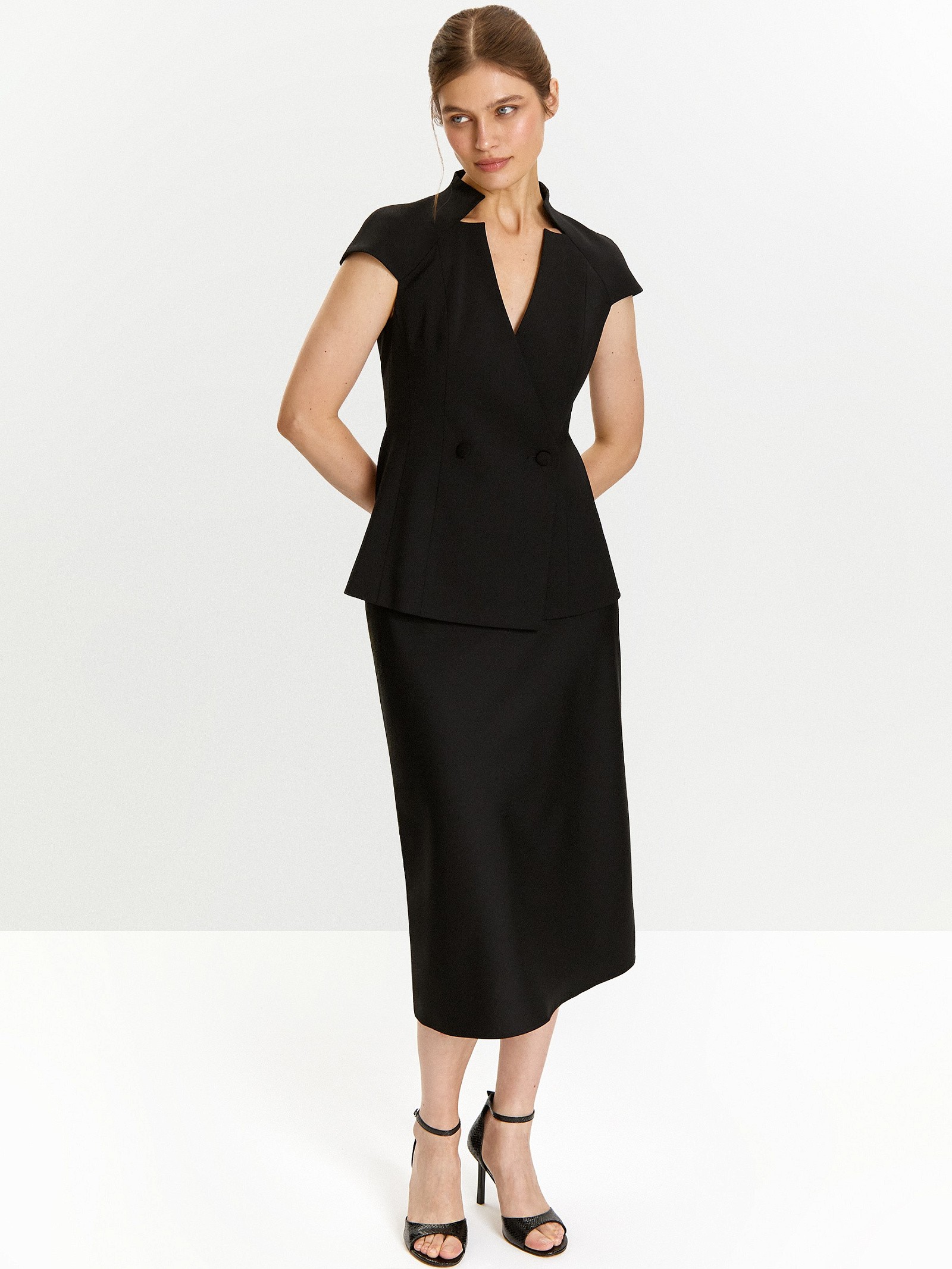 Юбка а-силуэта из 100% вискозы