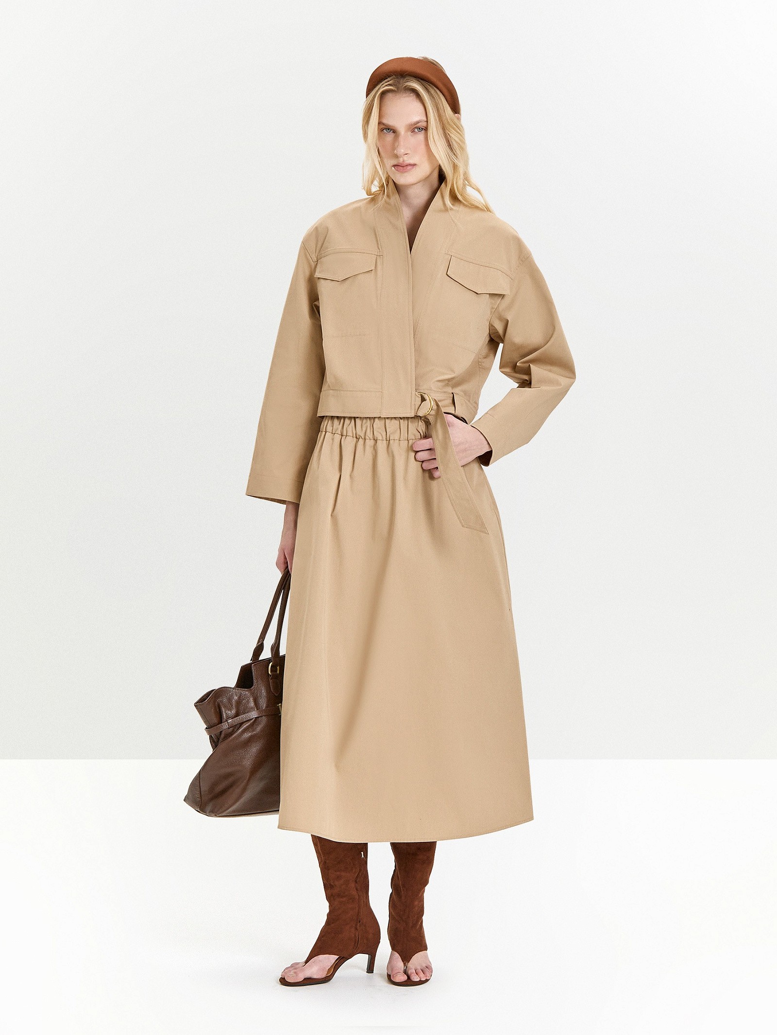 Куртка с поясом