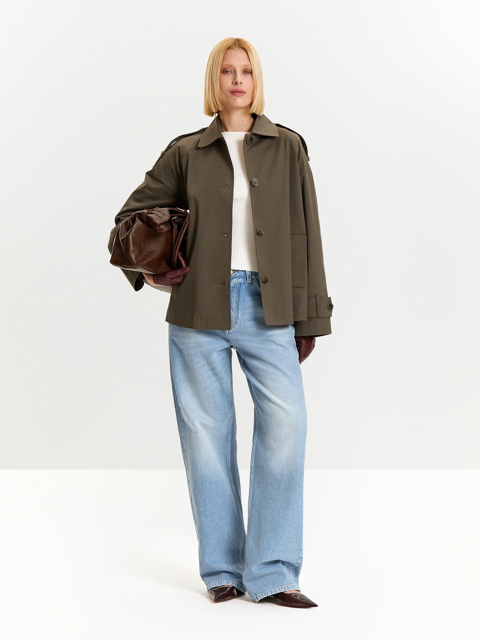 Плащ из хлопка