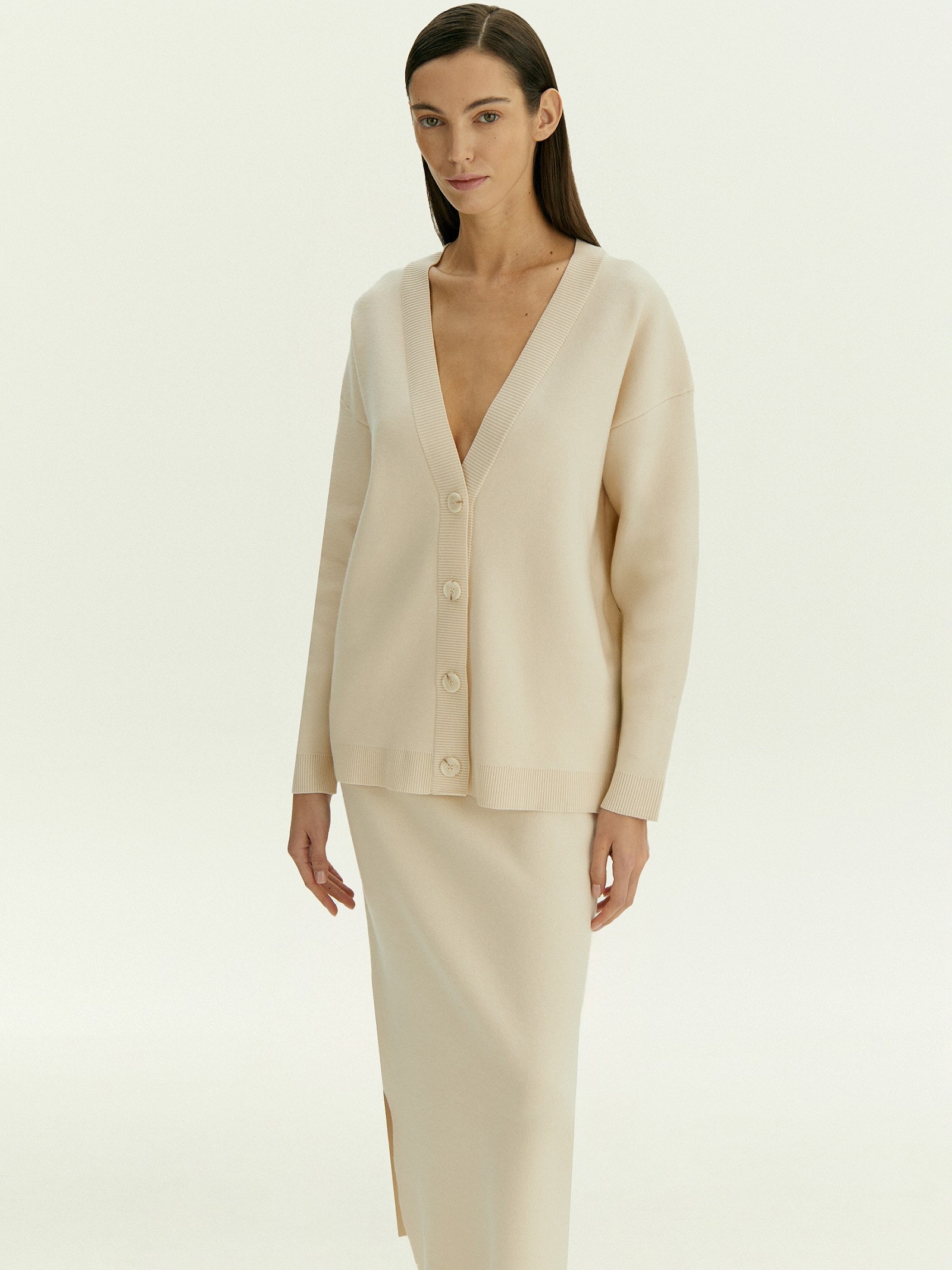 Кардиган из трикотажа