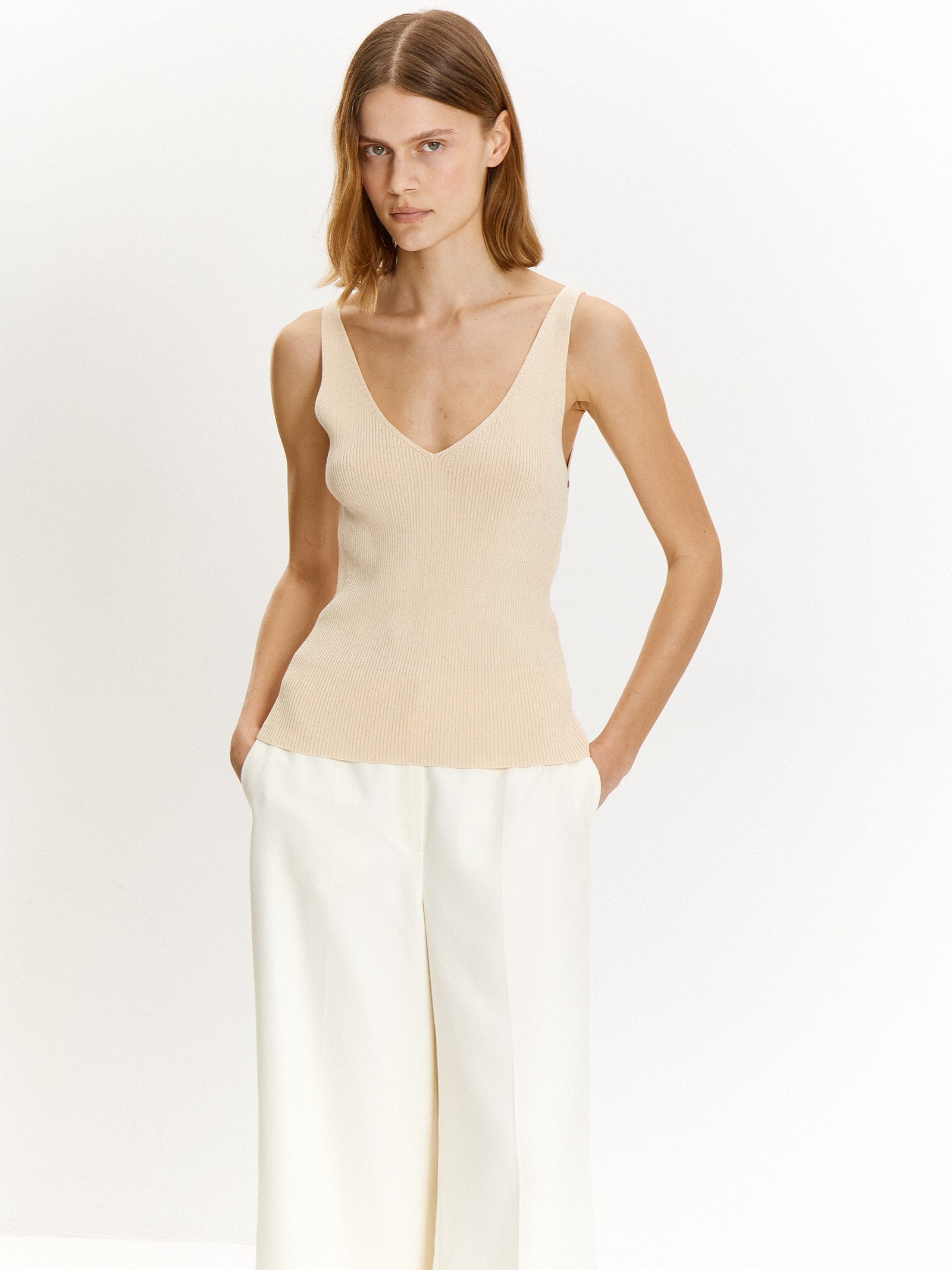 Трикотажный топ из вискозы