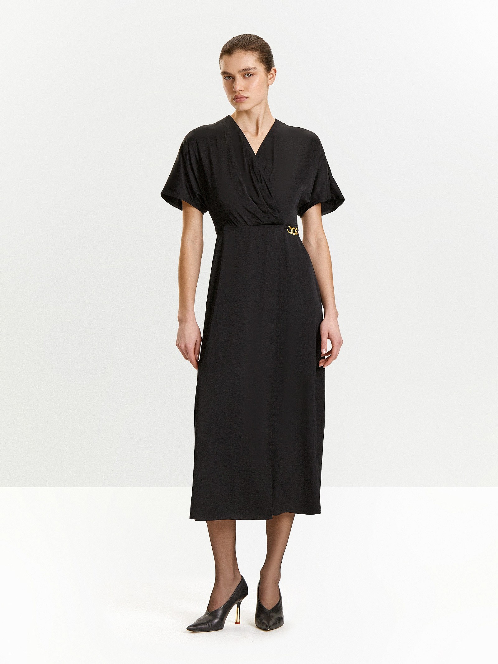 Платье макси из 100% вискозы