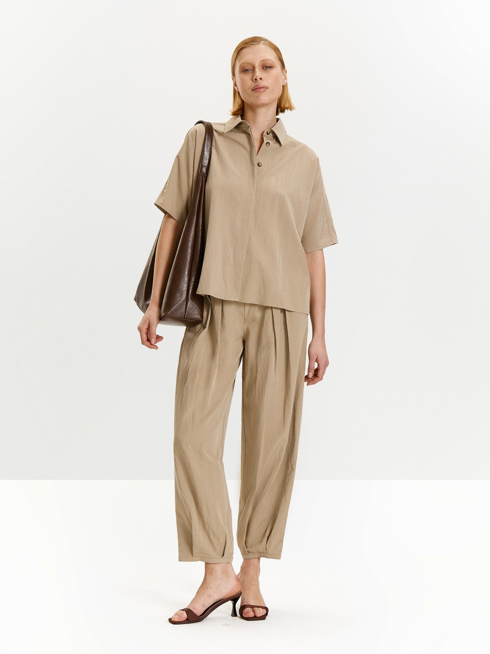 Рубашка свободного кроя