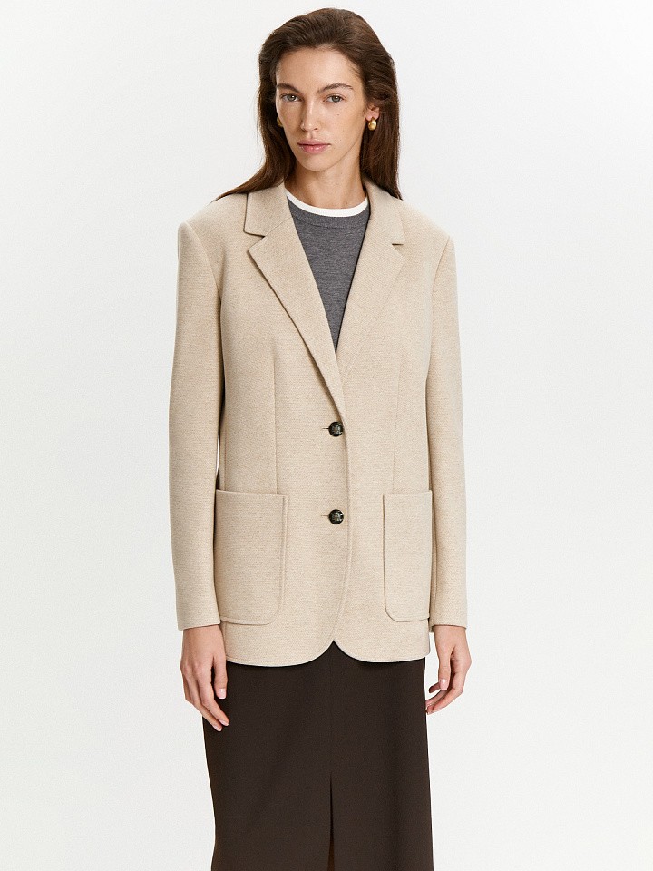 Жакет с содержанием шерсти