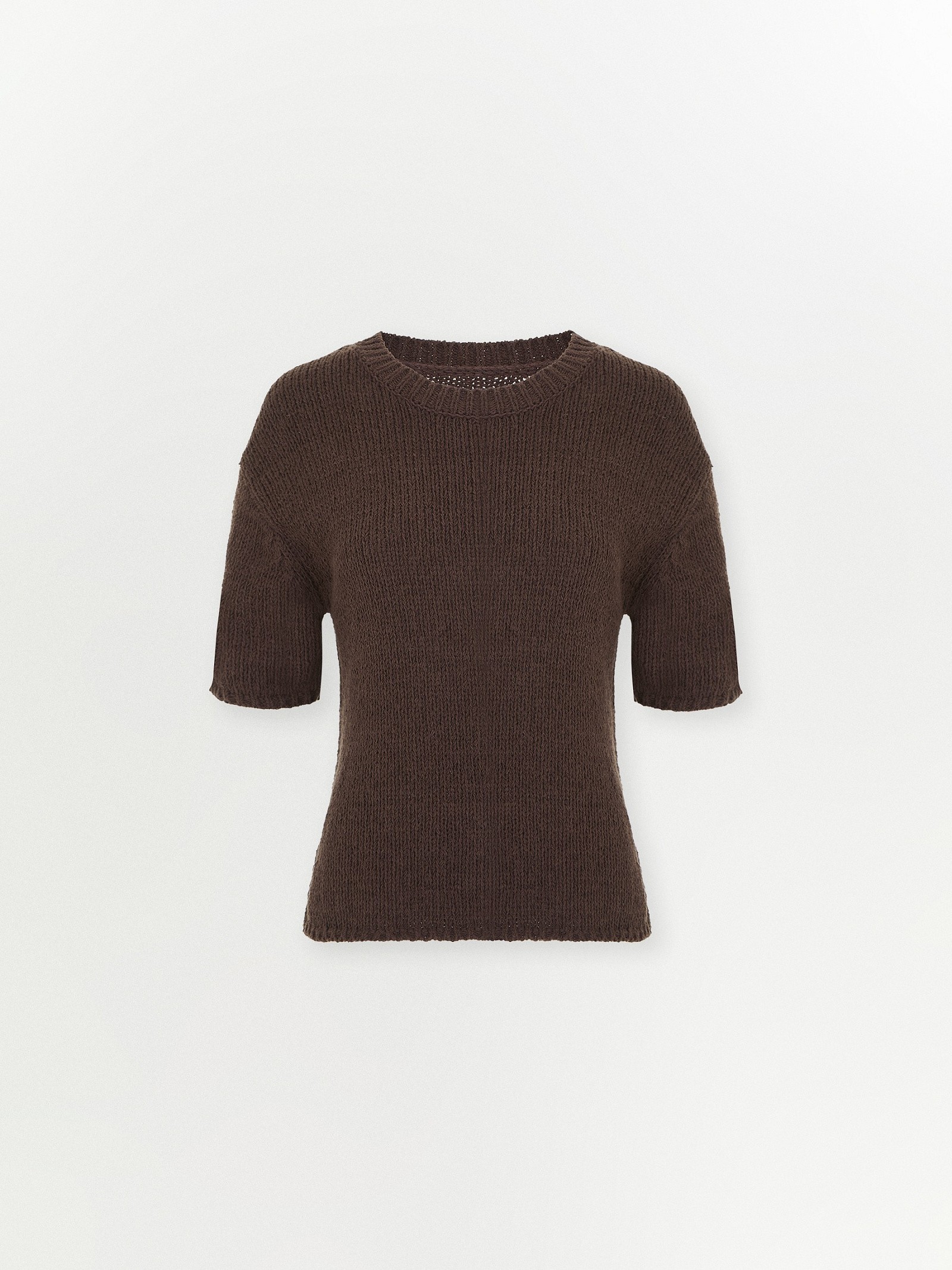 Джемпер с коротким рукавом из хлопка