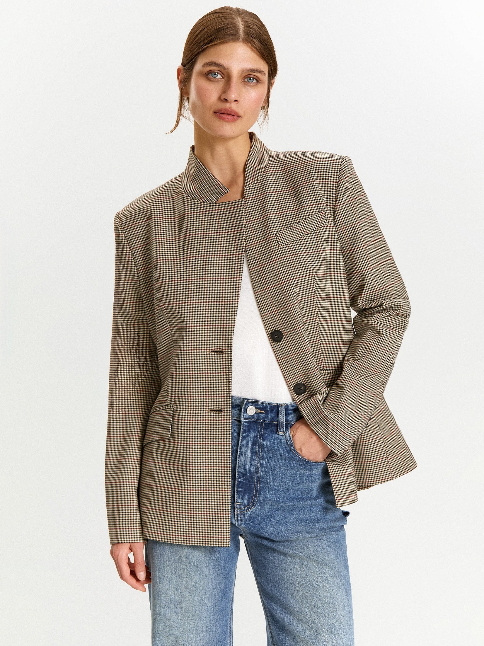 Жакет в клетку