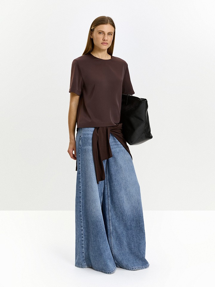 Блузка прямого кроя