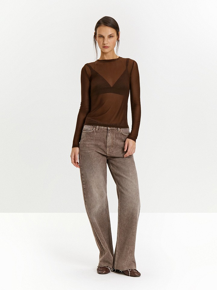 Облегающий лонгслив