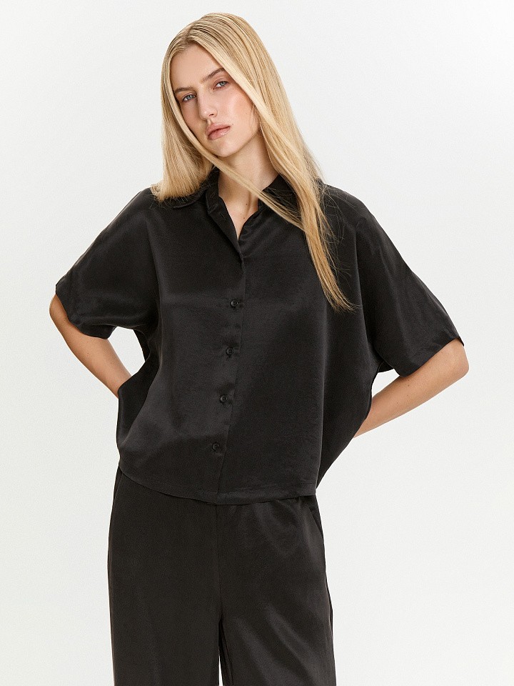 Рубашка однотонная