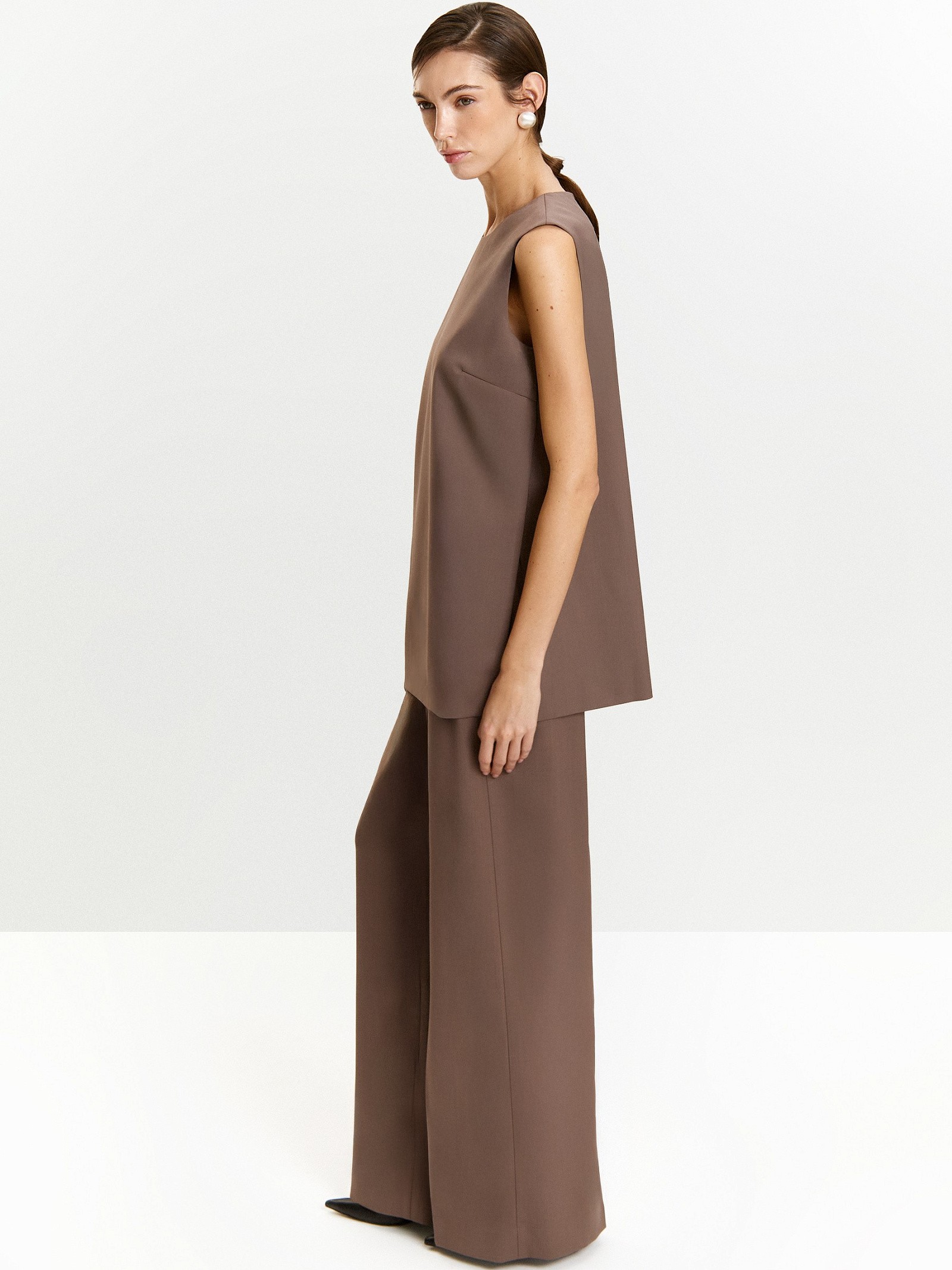 Брюки широкого кроя