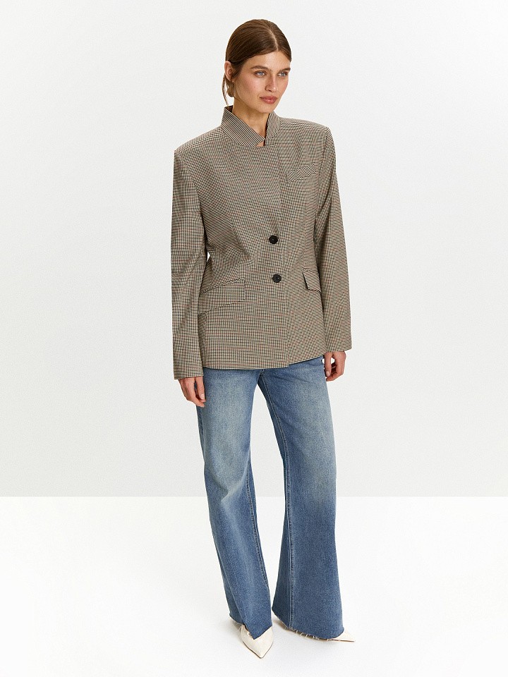 Жакет в клетку