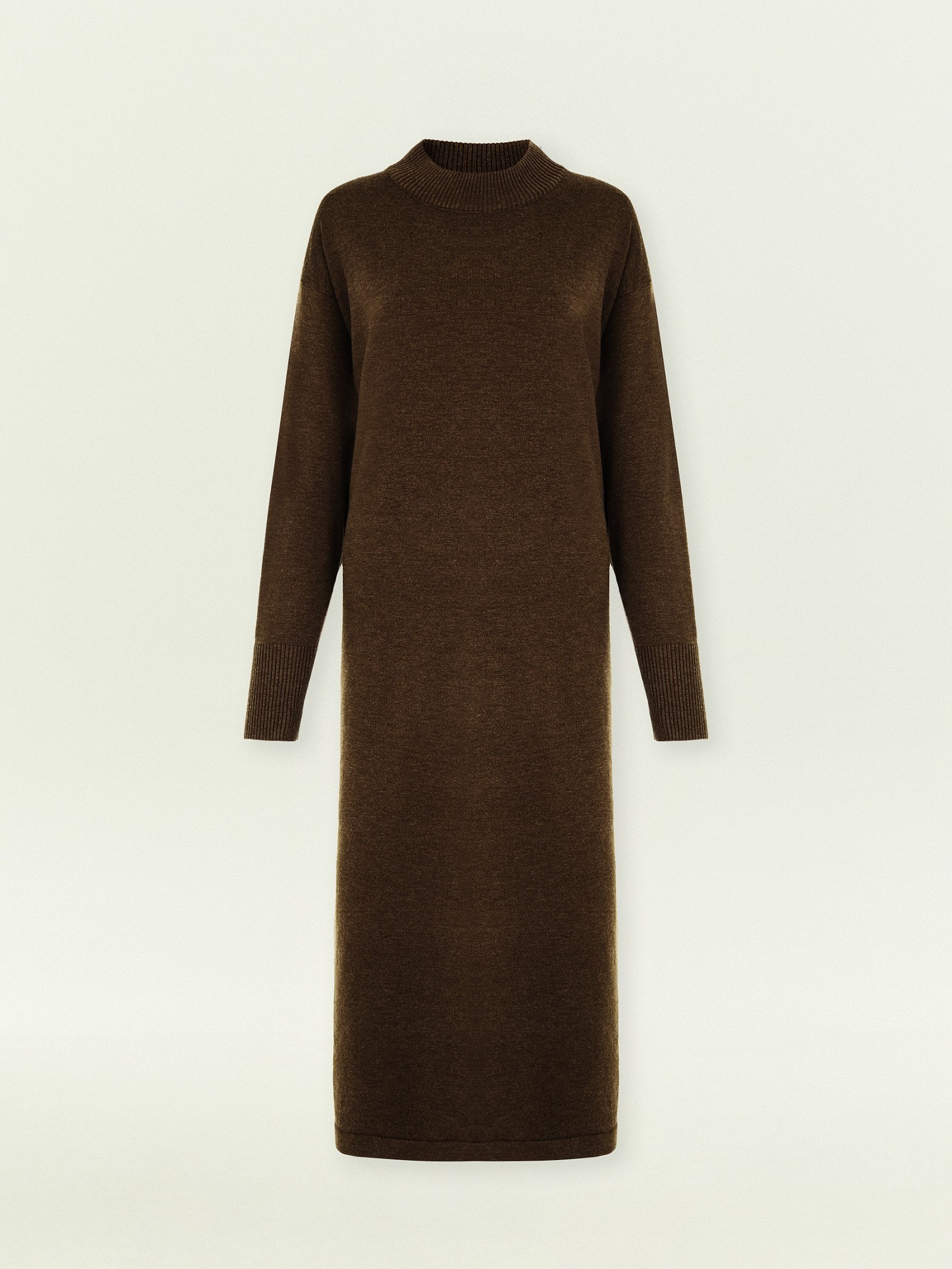 Платье миди из костюмной шерсти