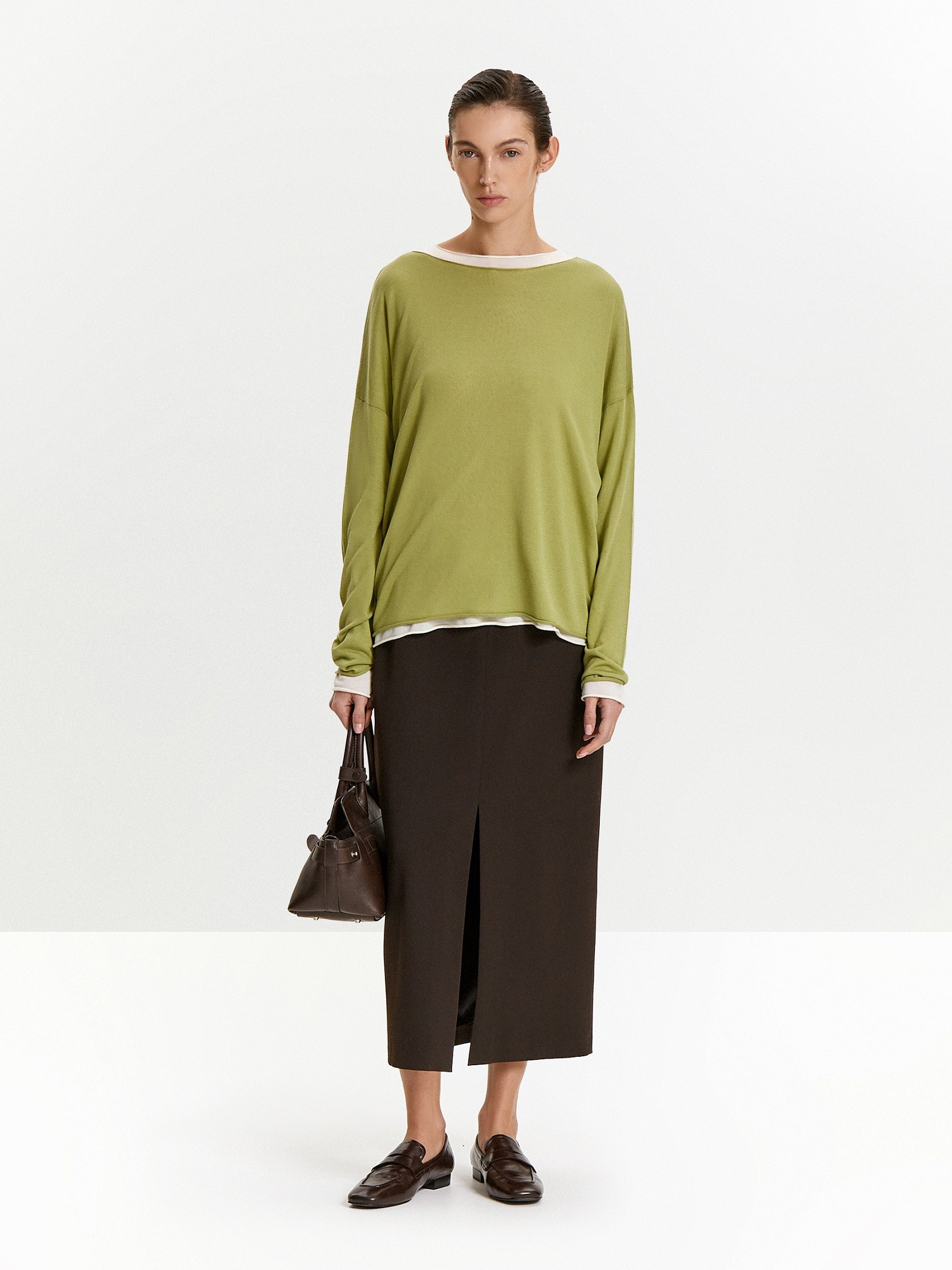 Джемпер с содержанием шелка