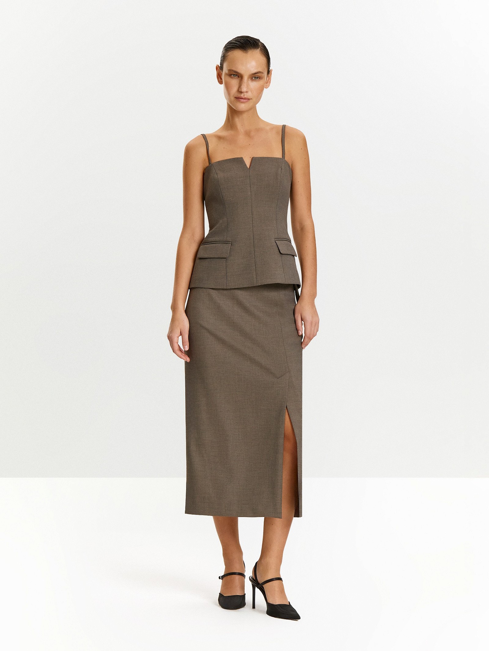 Юбка с поясом