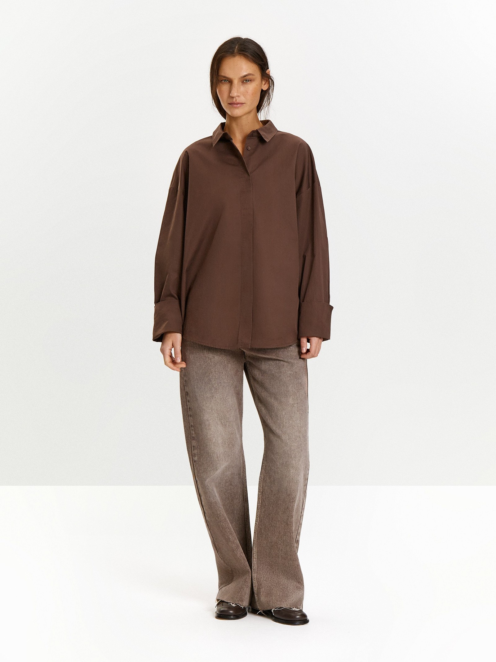 Рубашка удлиненная