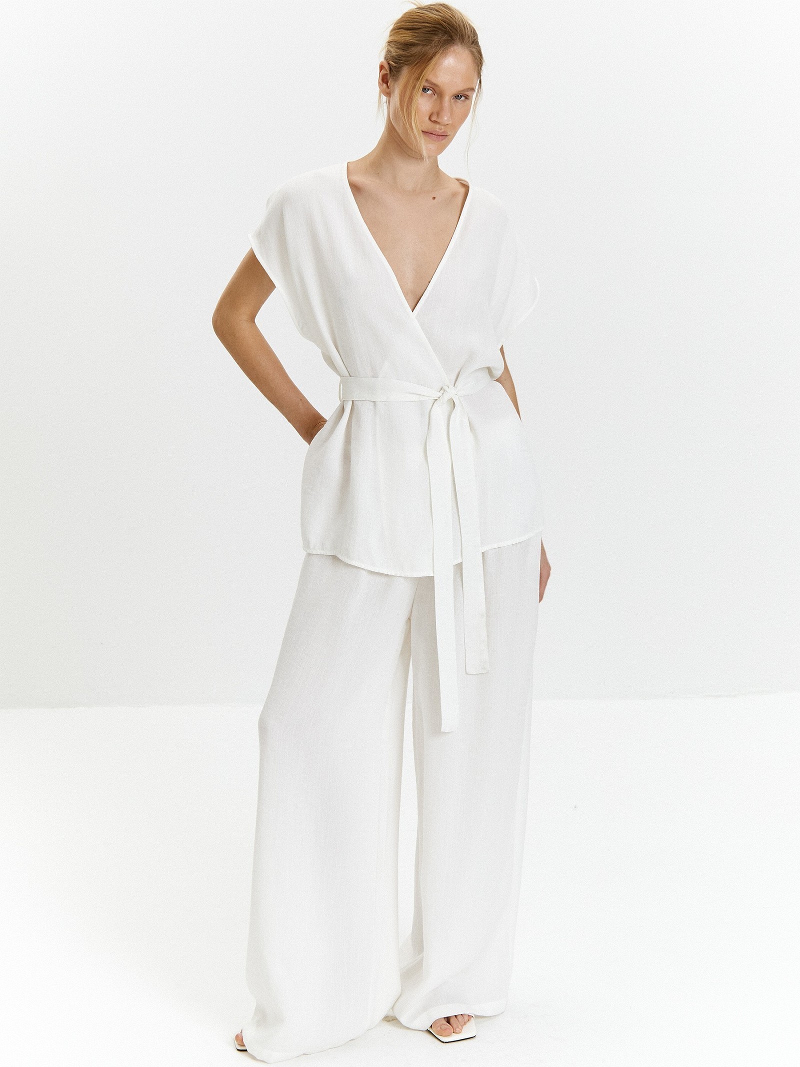 Брюки широкого кроя