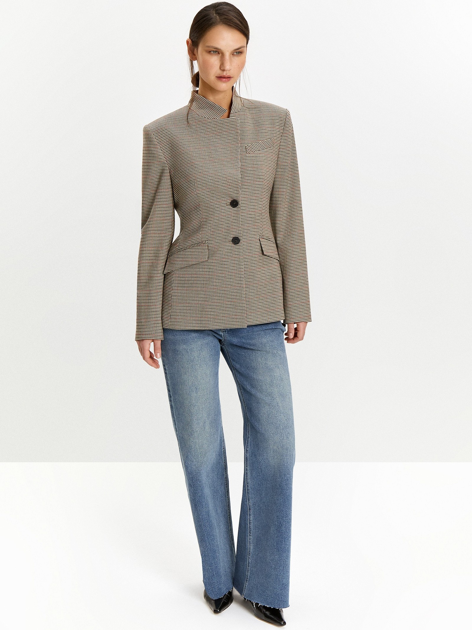 Жакет в клетку