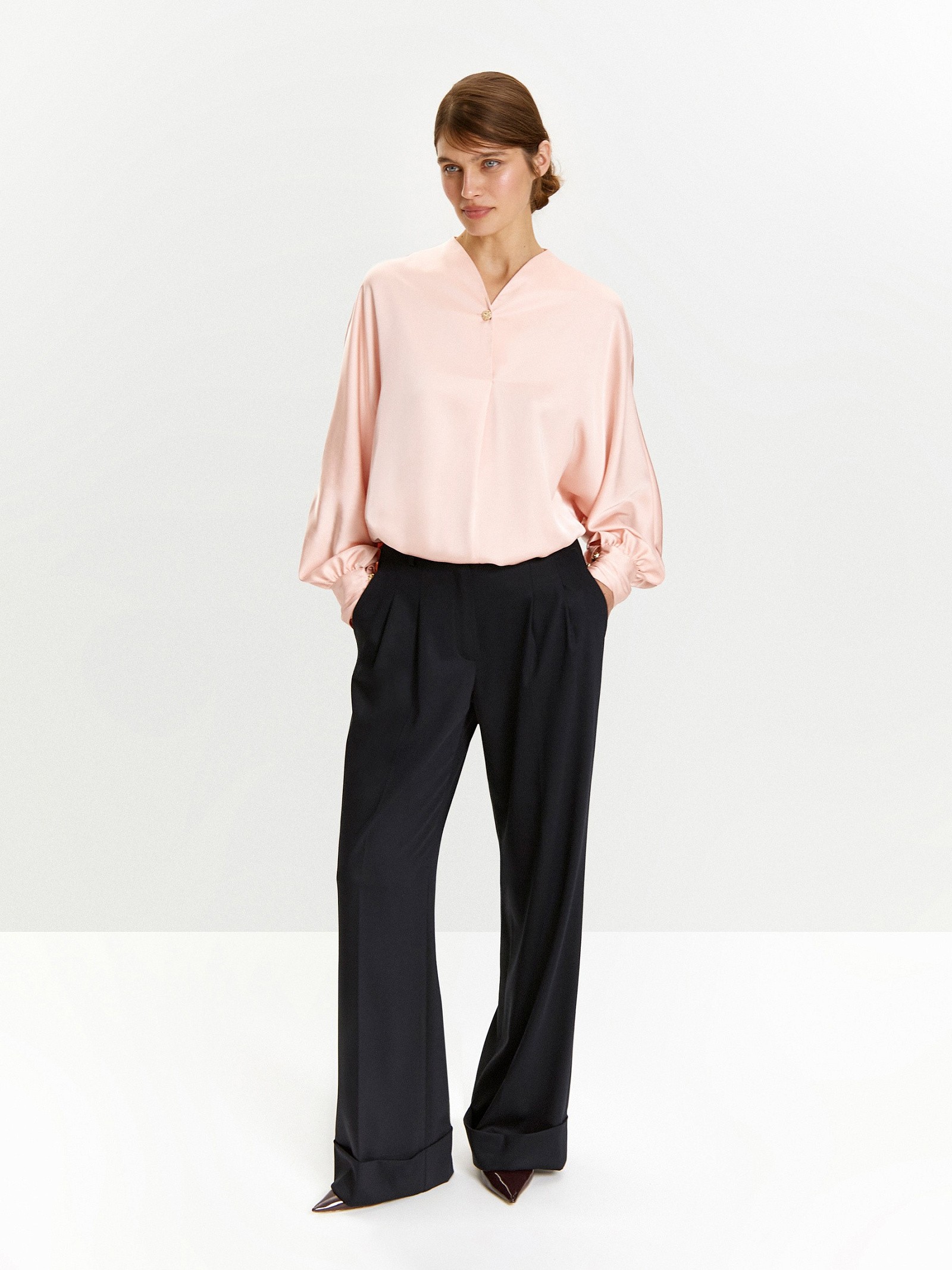 Брюки широкого кроя