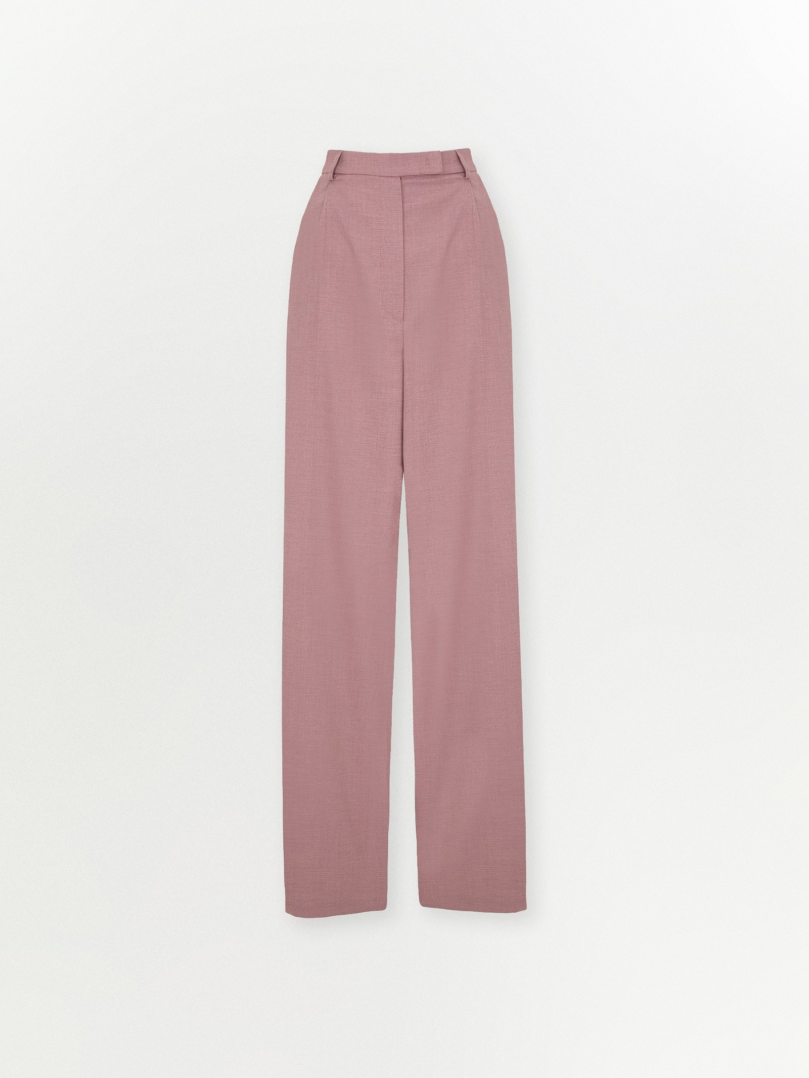 Брюки широкого кроя с защипами