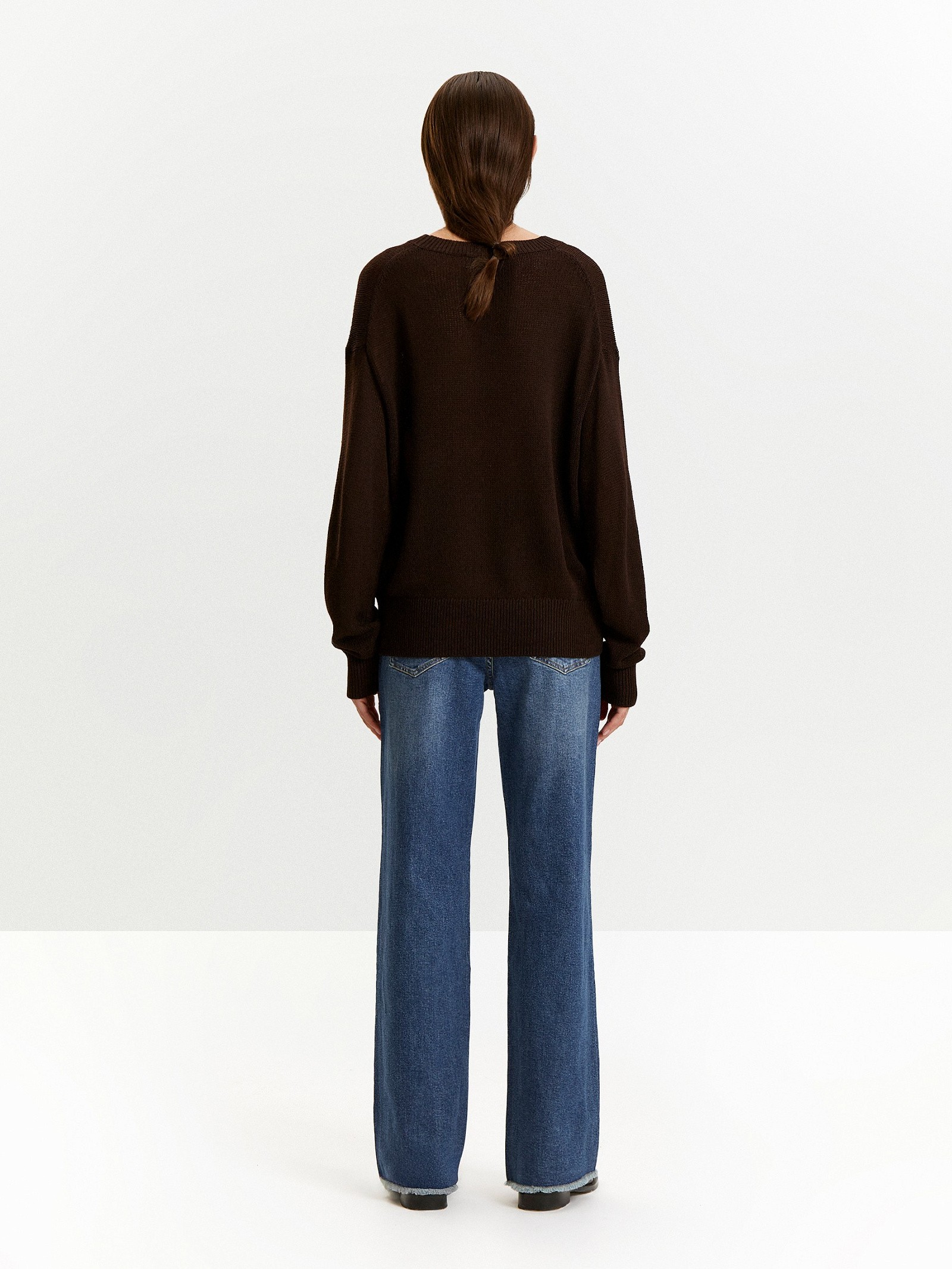 Джемпер с содержанием льна