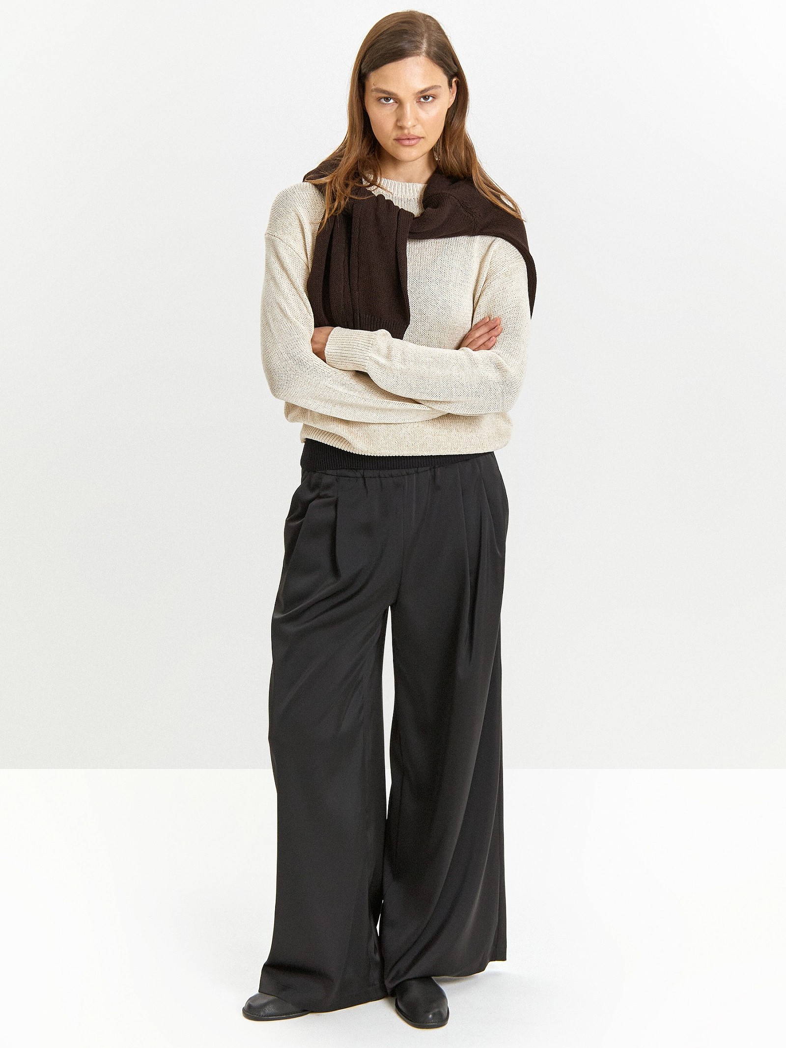 Брюки широкого кроя