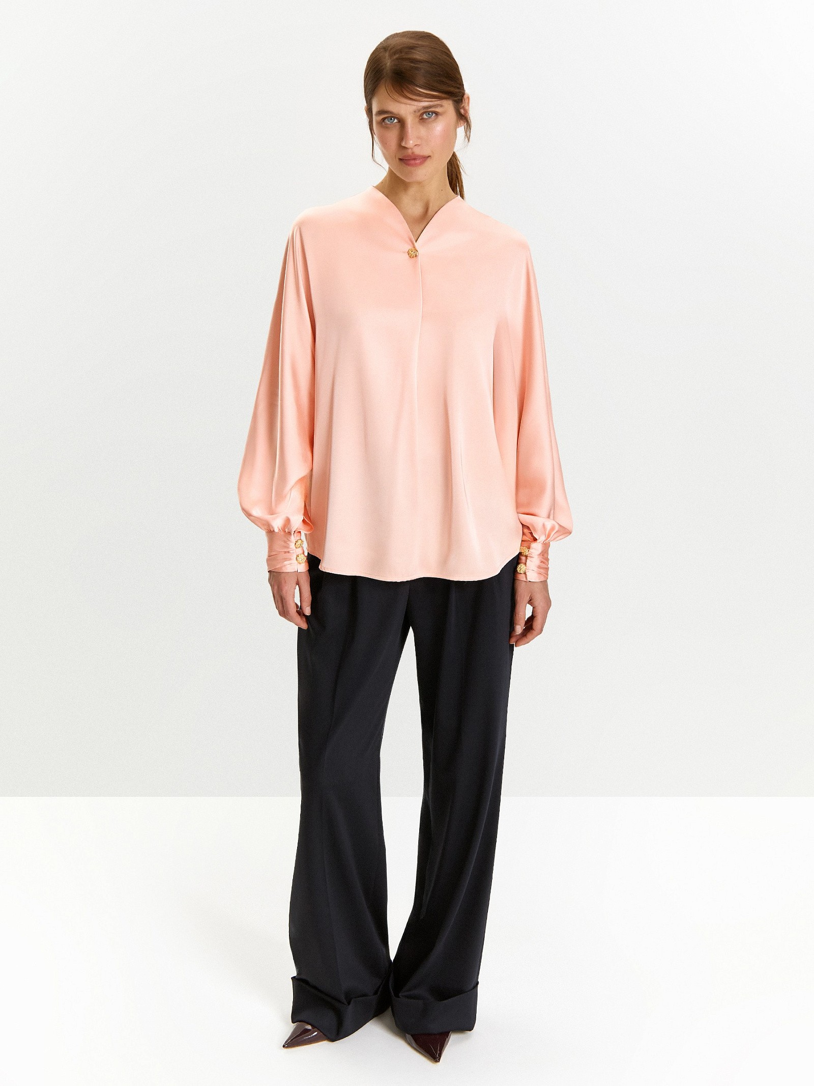 Блузка с длинным рукавом