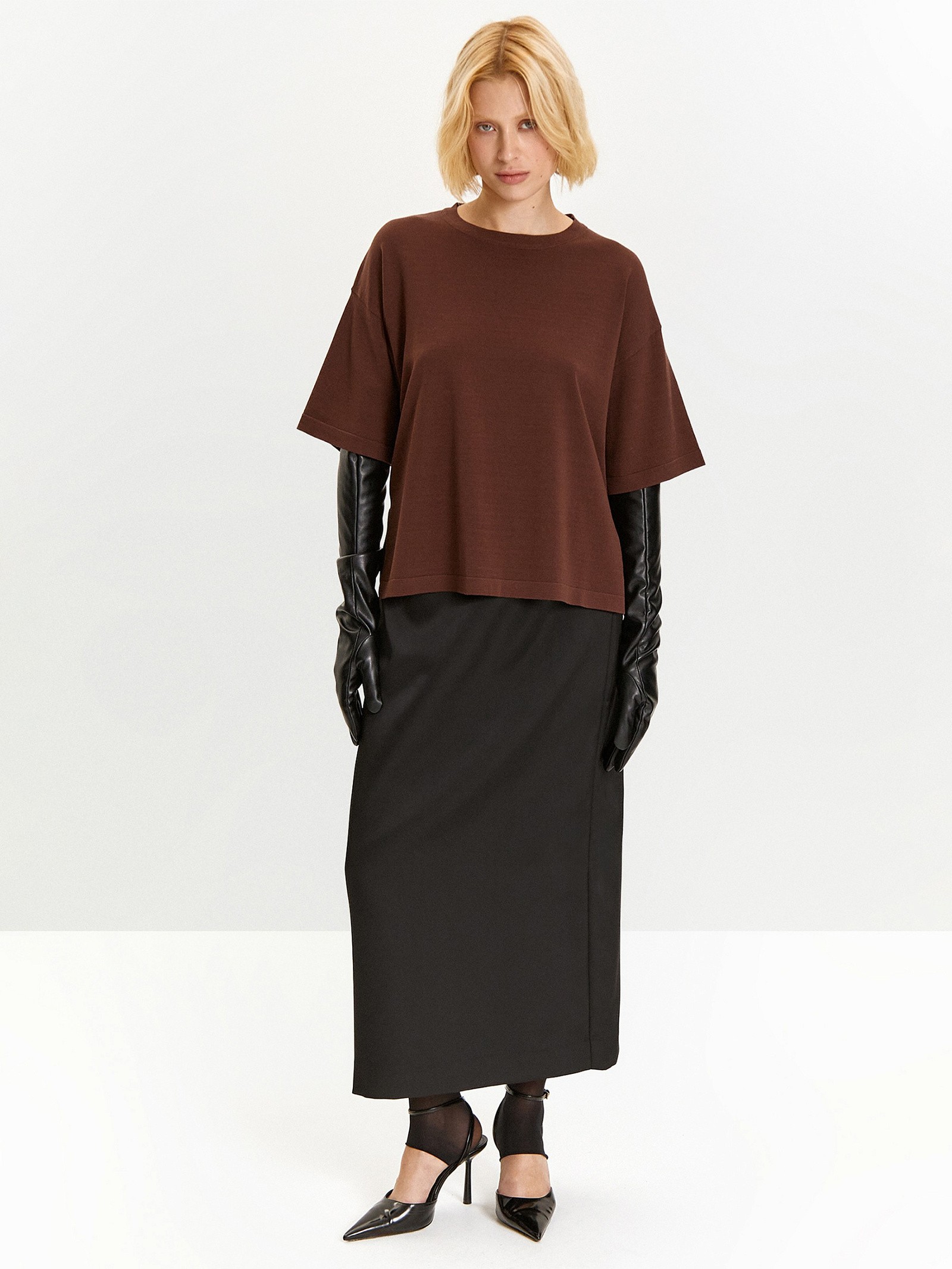 Футболка с содержанием шелка