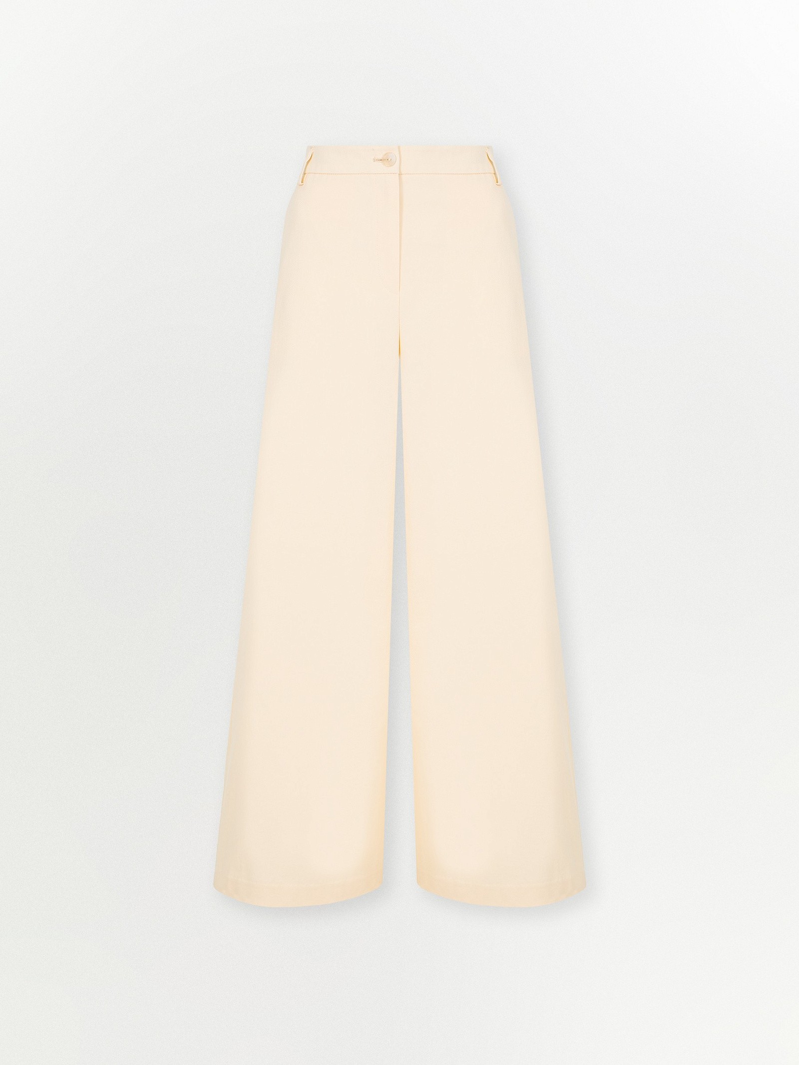 Брюки широкого кроя из 100% хлопка