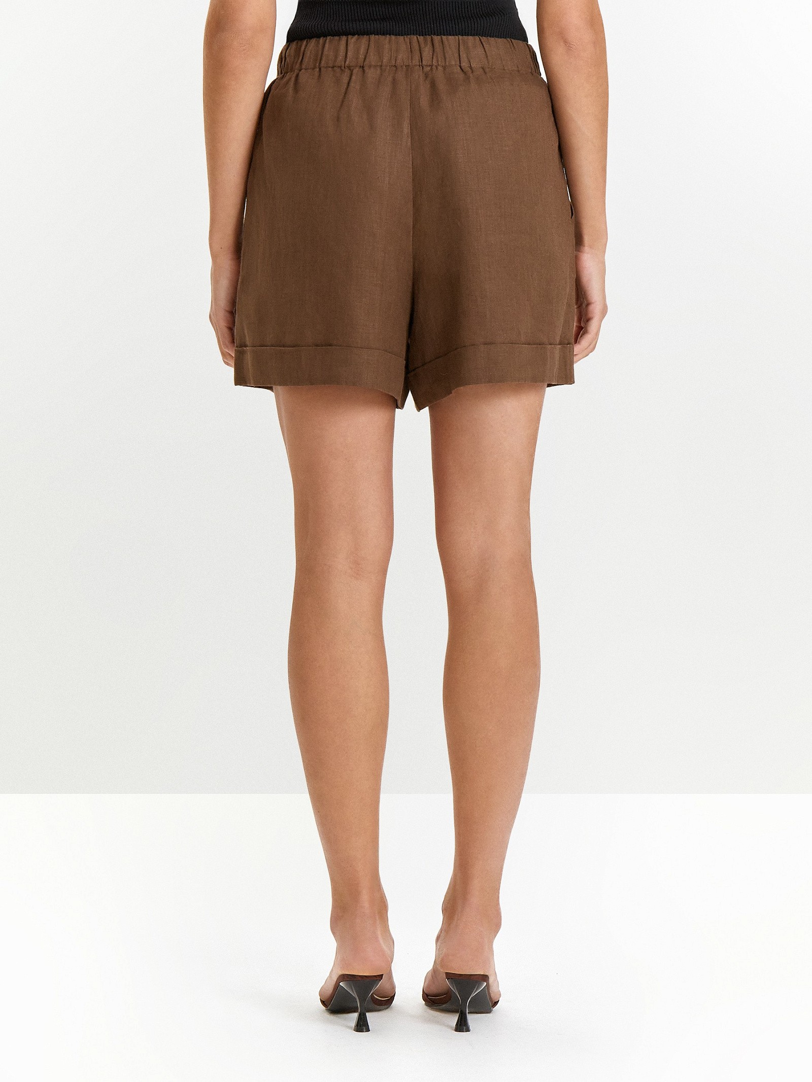 Шорты из 100% льна