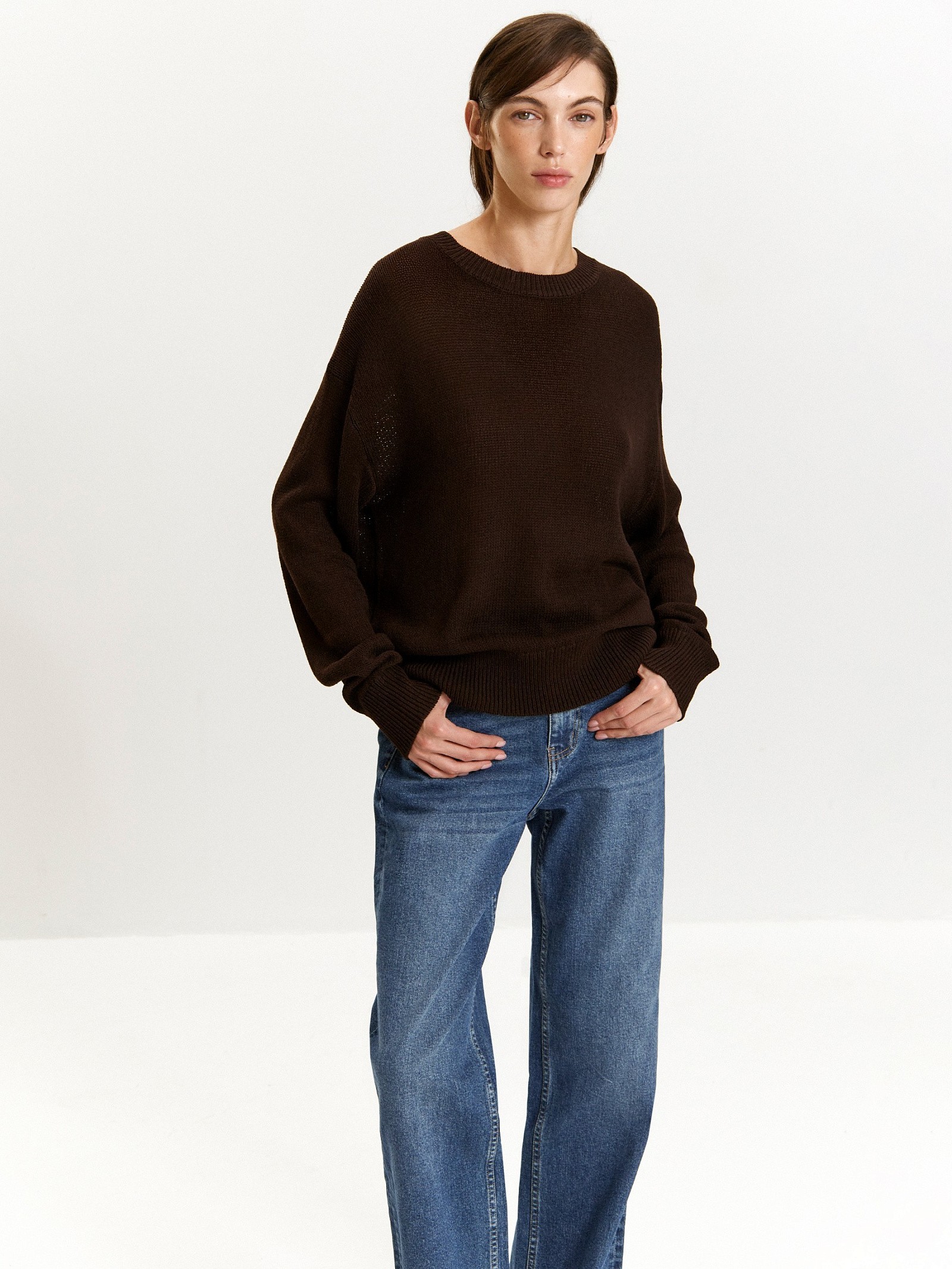 Джемпер с содержанием льна