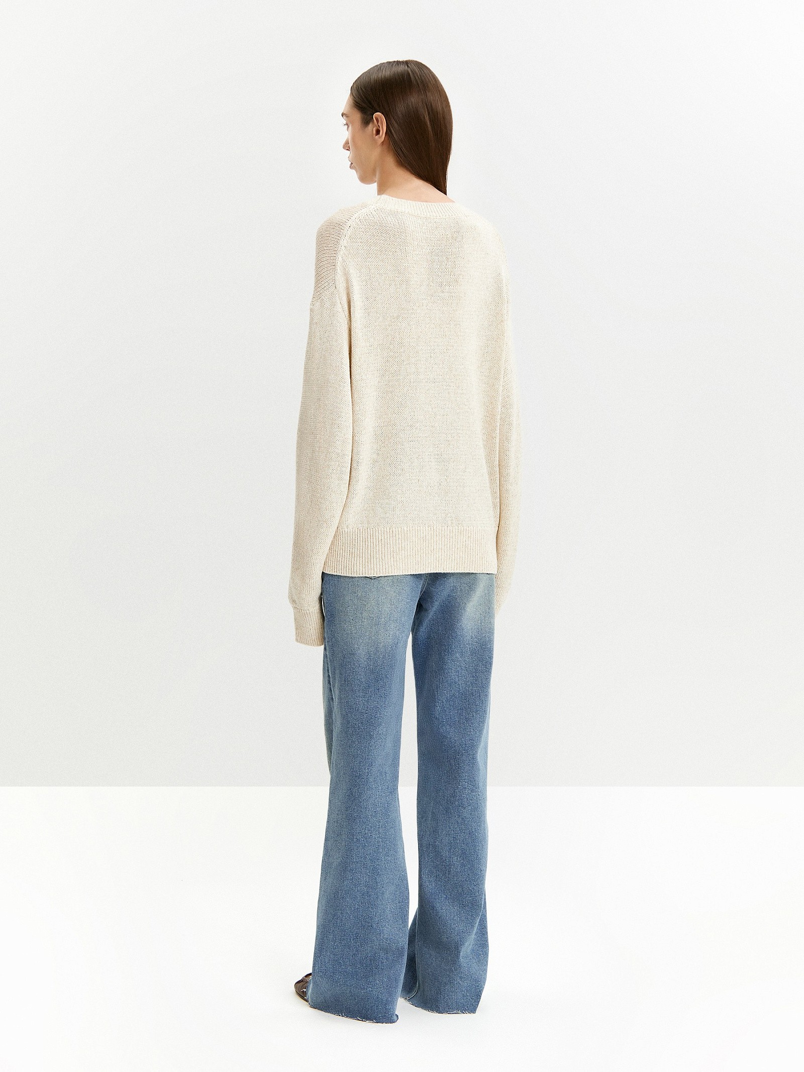 Джемпер с содержанием льна